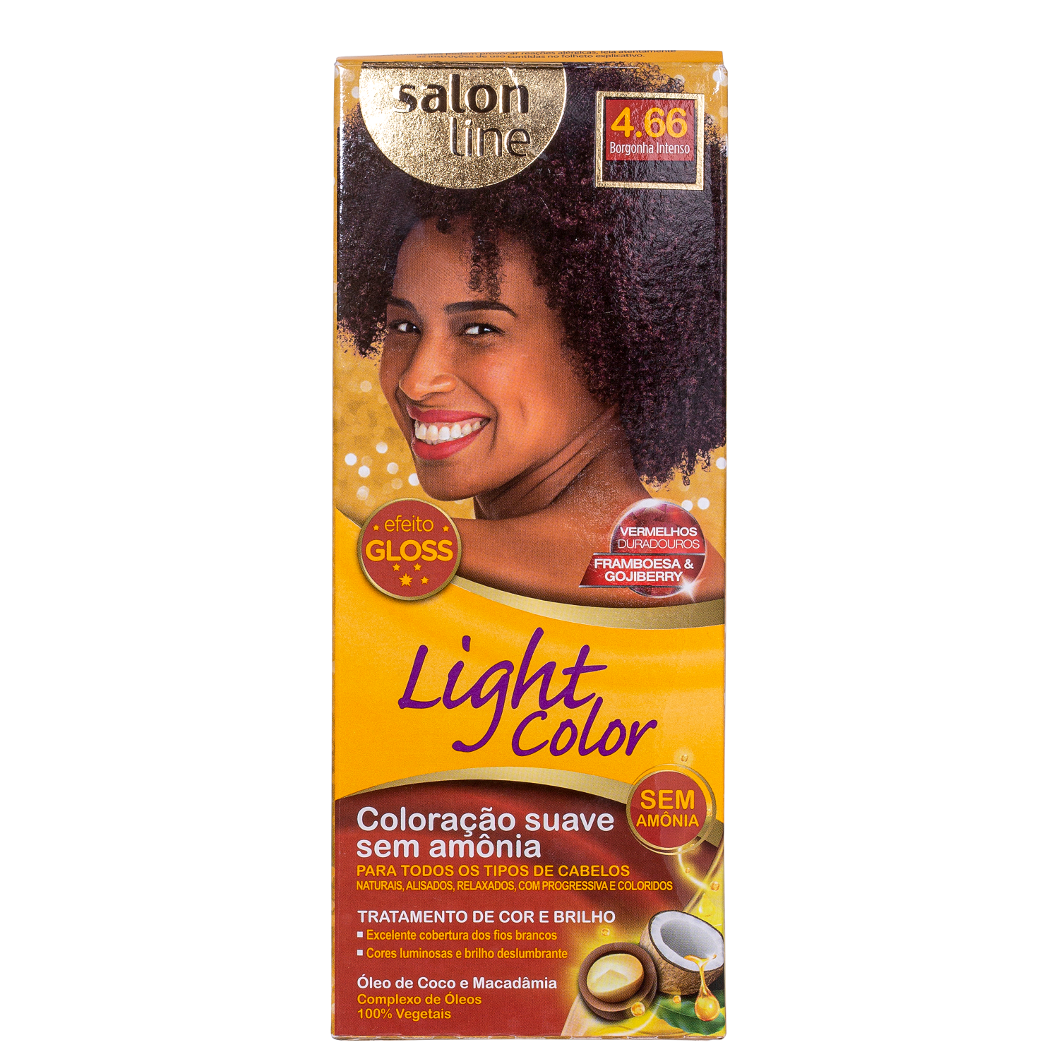 Kit Salon Line Light Color 4.66 Borgonha Intenso - Tonalizante