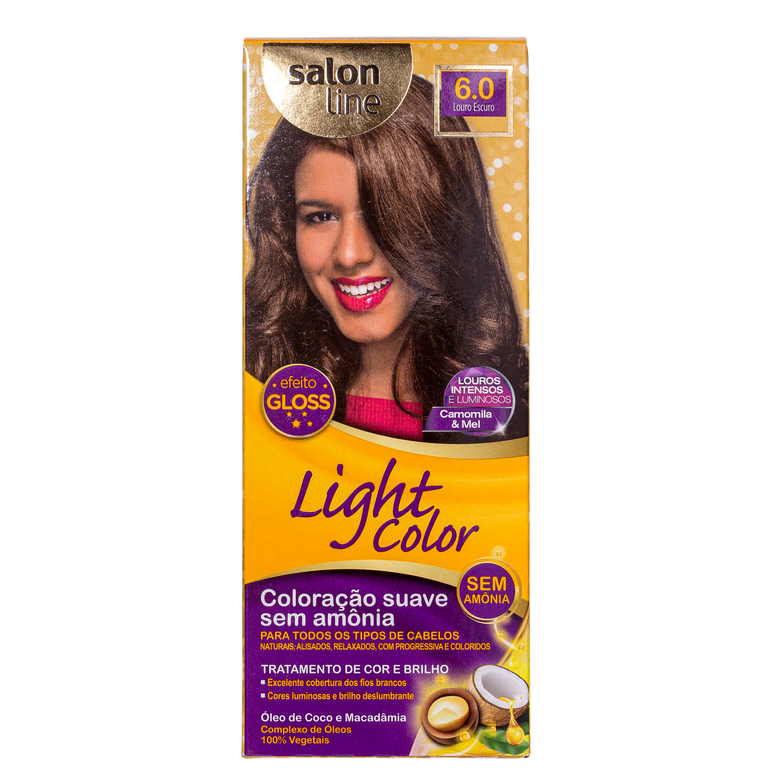 Kit Salon Line Light Color 6.0 Louro Escuro - Tonalizante
