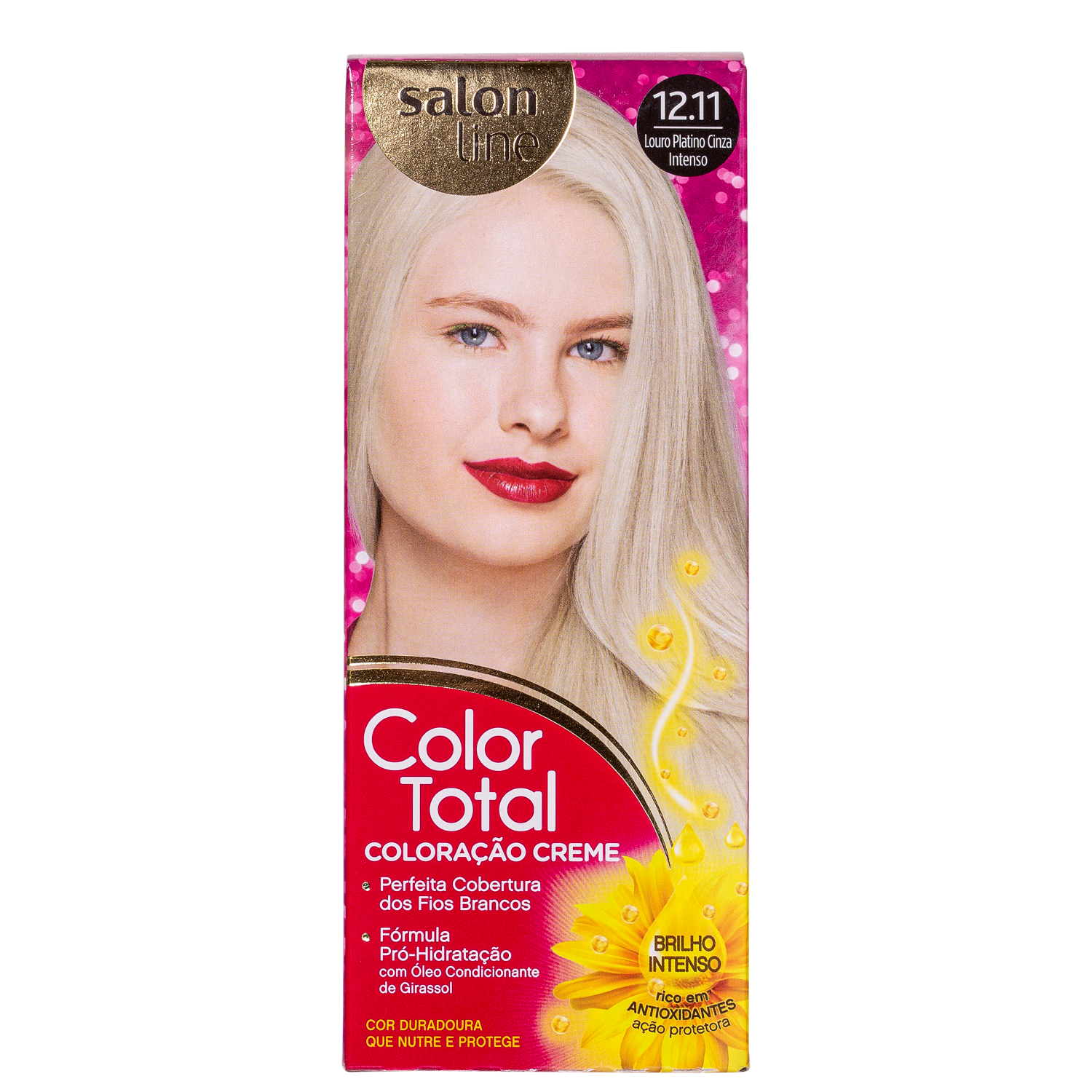 Kit Salon Line Color Total 12.11 Louro Platino Cinza Intenso - Coloração Permanente