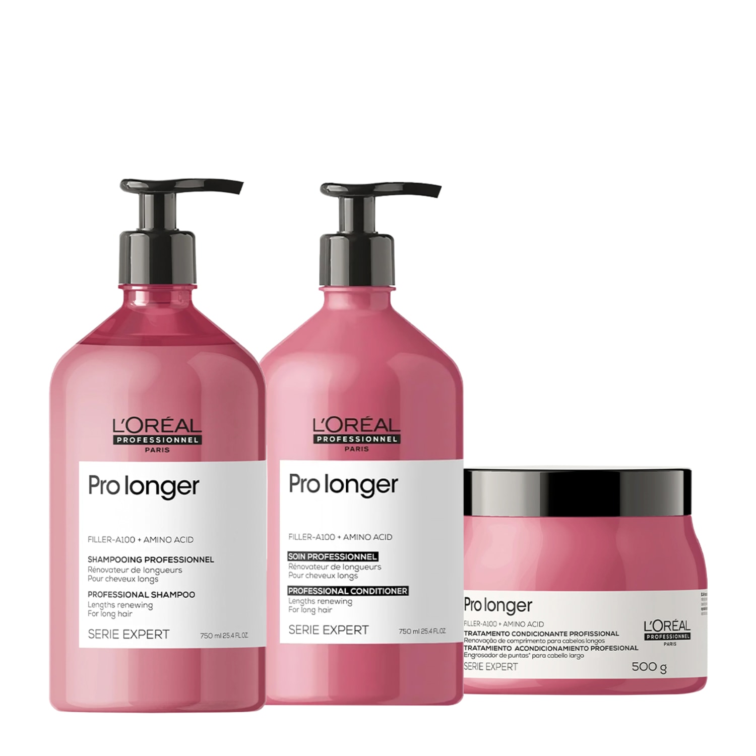 Kit L'Oréal Professionnel Serie Expert Pro Longer Trio Reparador (3 produtos)