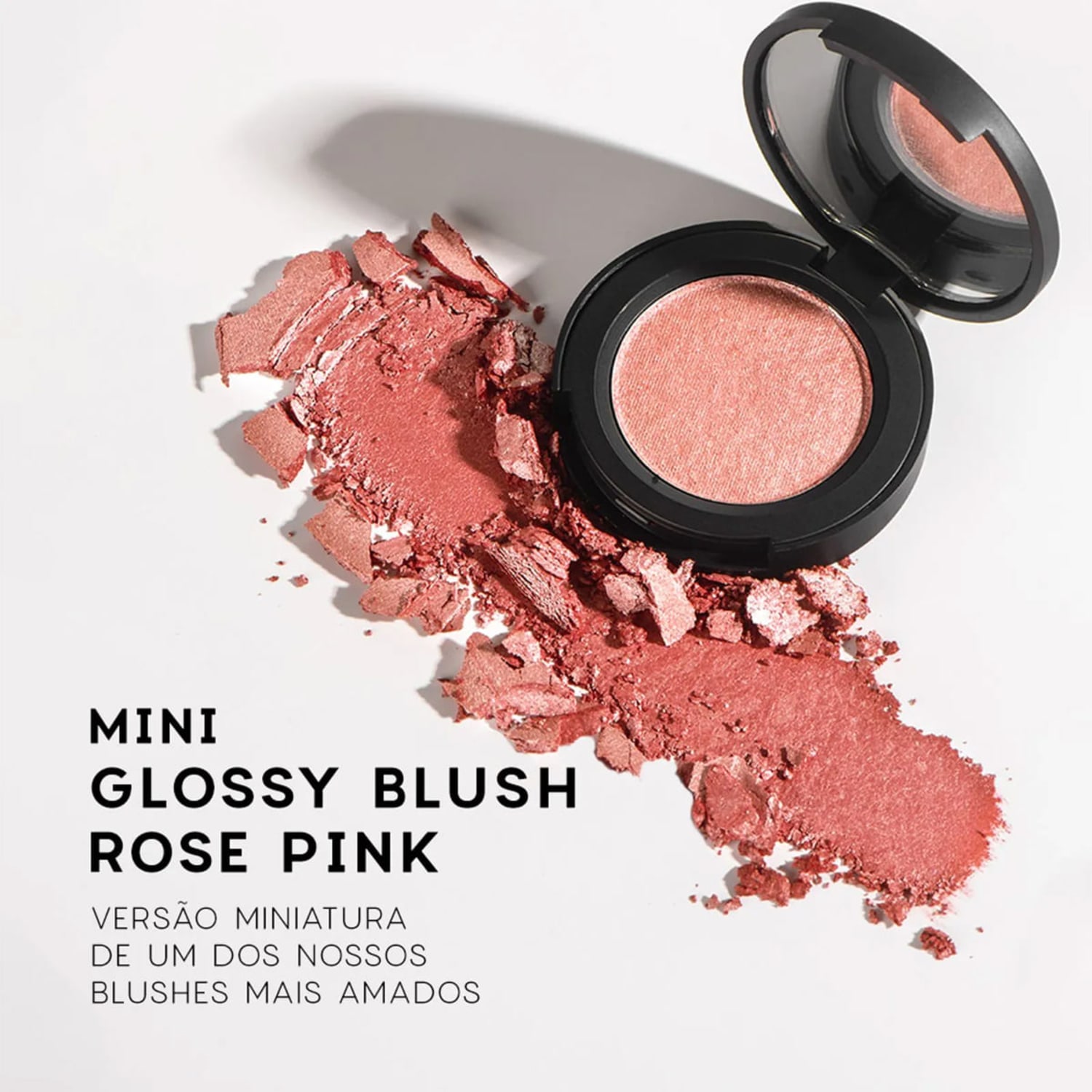 Kit Océane Edition Mini Blush Glossy Rose Pink Contorno Marrom Médio e Lip Oil Punch (3 produtos)