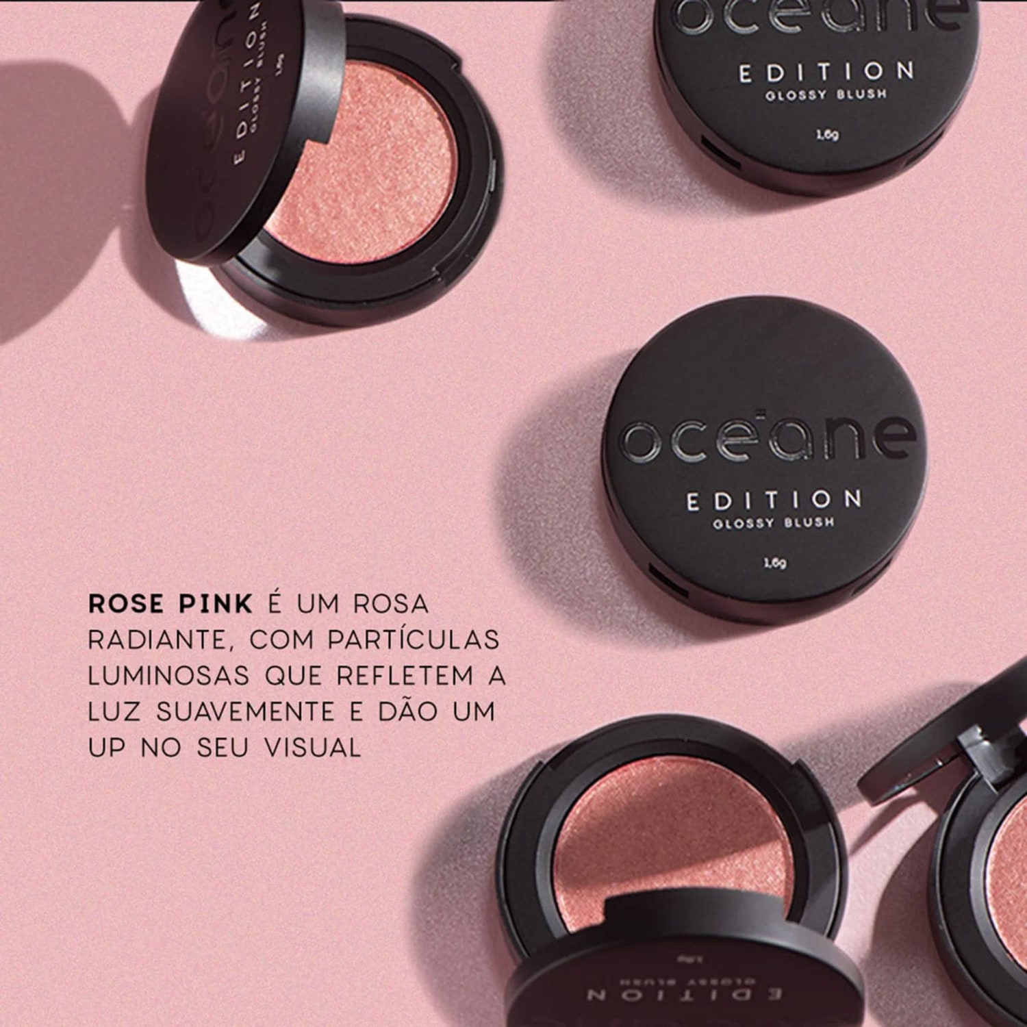 Kit Océane Edition Mini Blush Glossy Rose Pink e Iluminador Bronze (2 produtos)
