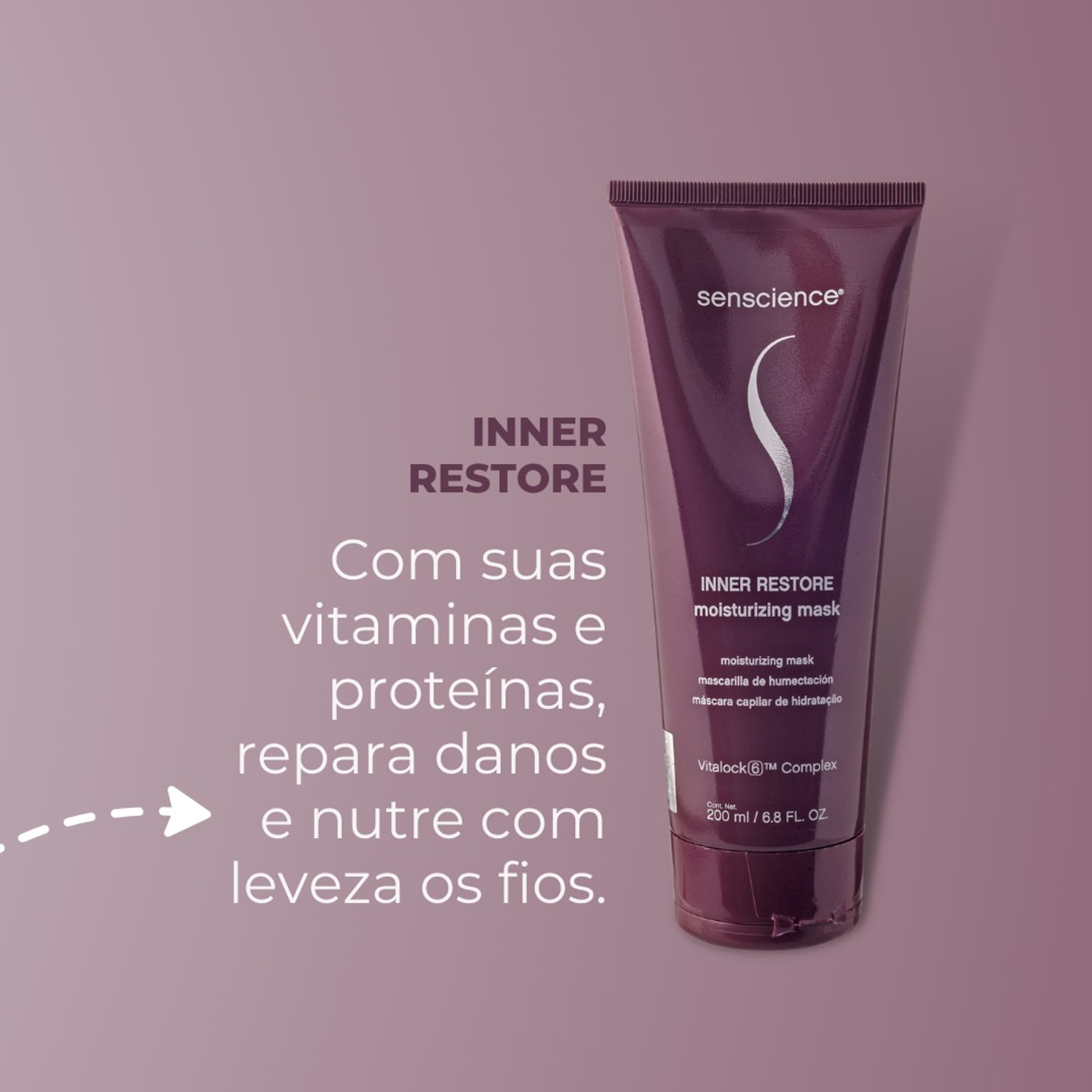 Kit Senscience True Hue Violet Shampoo Condicionador Máscara 200 C.P.R. (4 produtos)