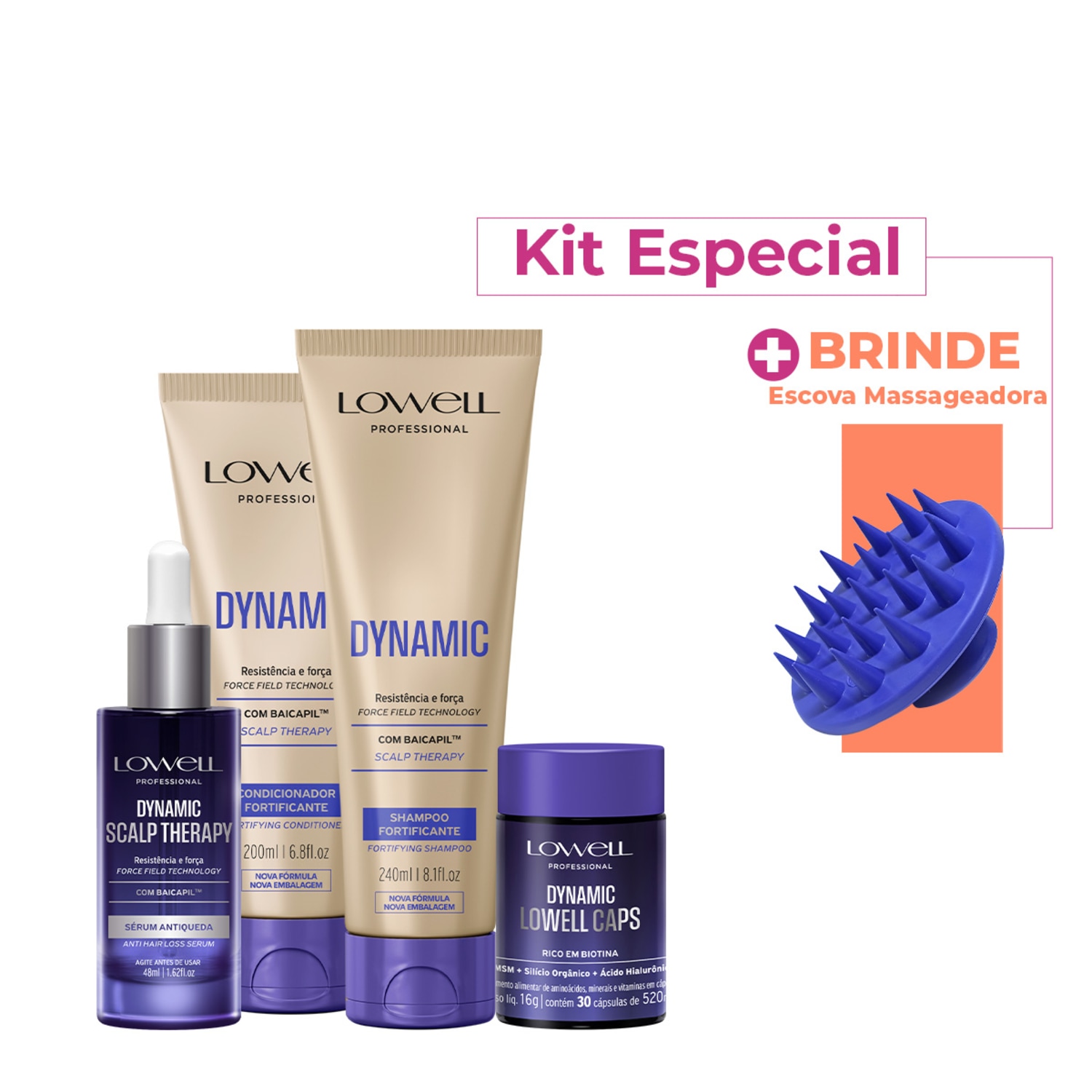Lowell Dynamic Kit Scalp Therapy Duo Sérum Caps (5 produtos)