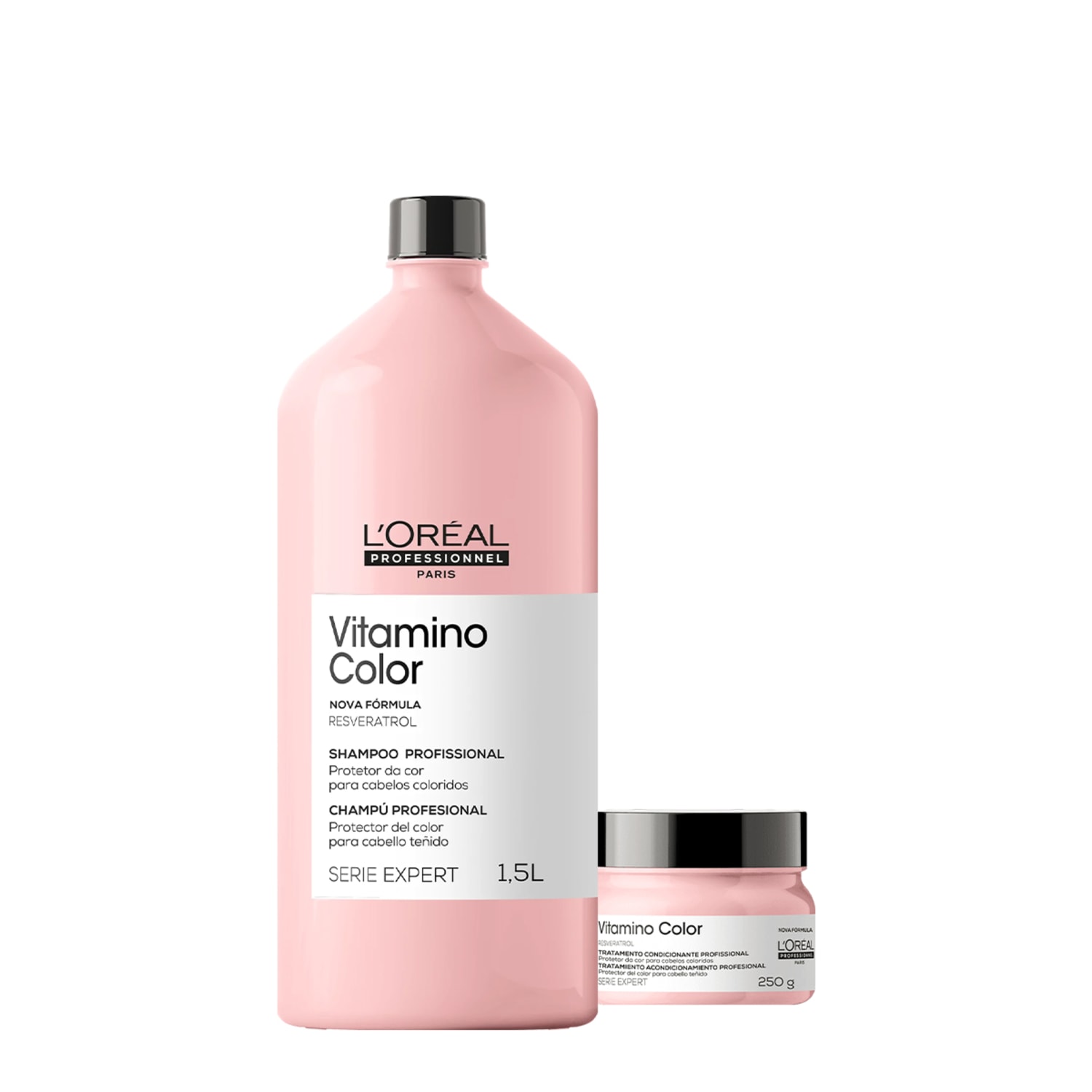 Kit L'Oréal Professionnel Vitamino Color Shampoo Máscara 250 (2 produtos)