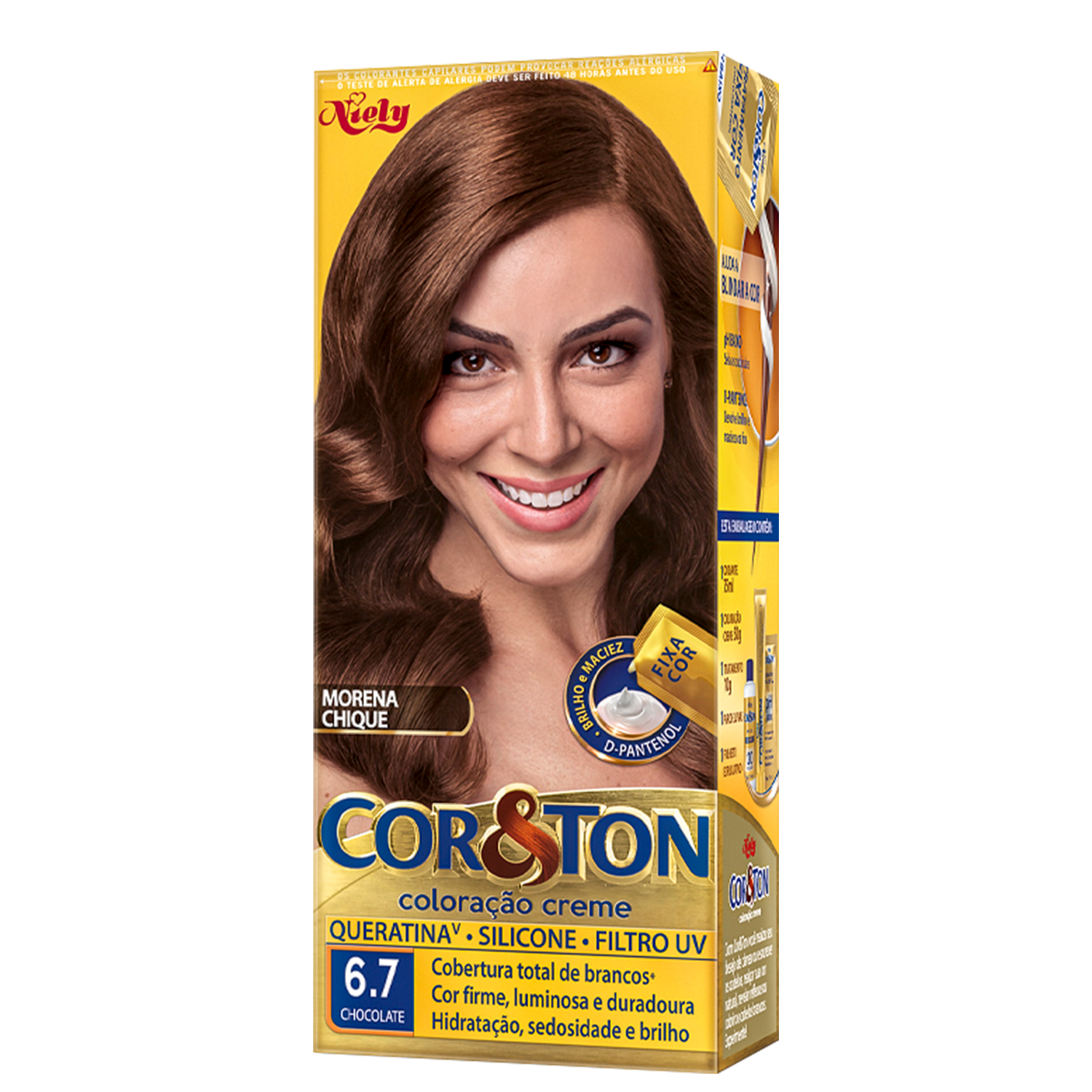 Niely Cosméticos Cor & Ton 6.7 Chocolate - Coloração Permanente