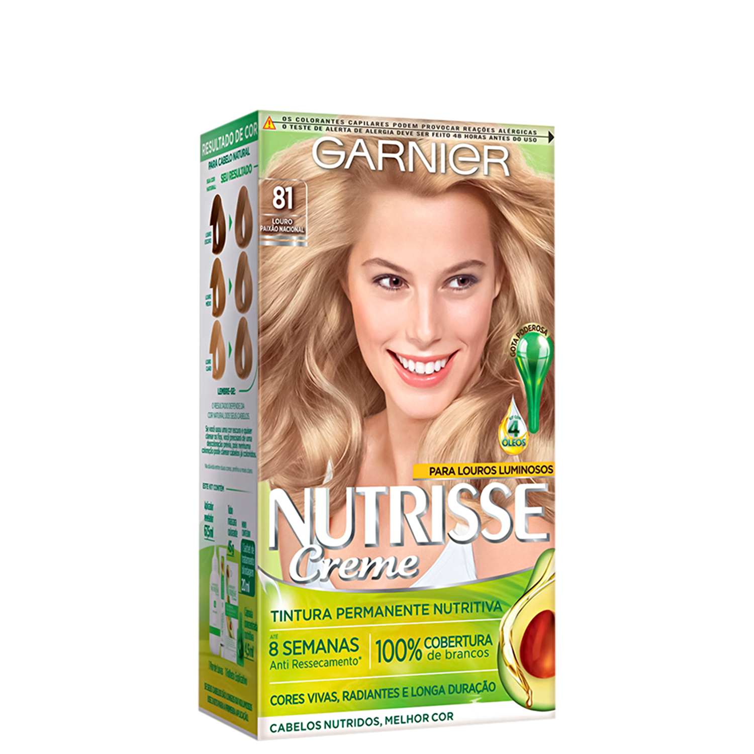 Garnier Nutrisse Creme 81 Louro Paixão Nacional - Coloração