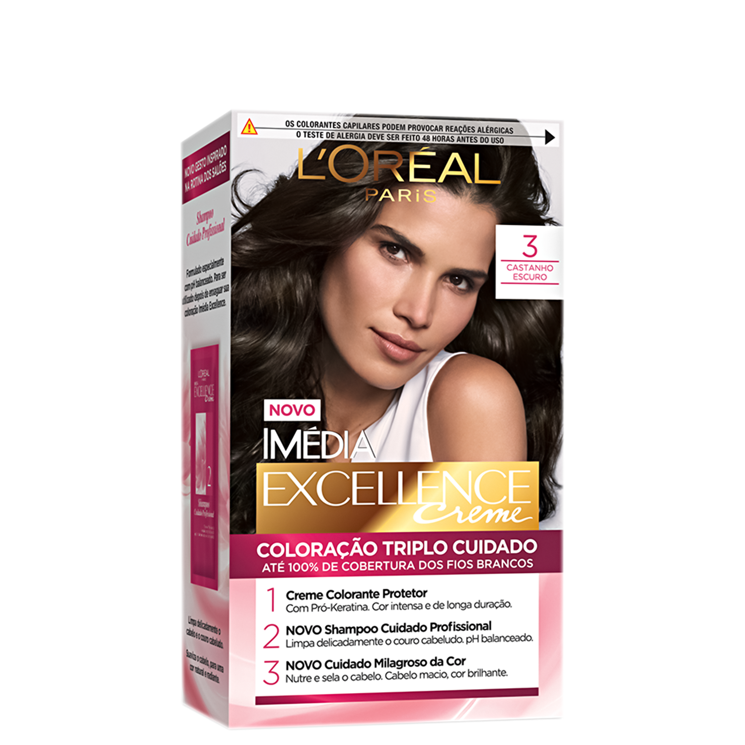 Imedia Excellence Creme 3.0 Castanho Escuro - Coloração