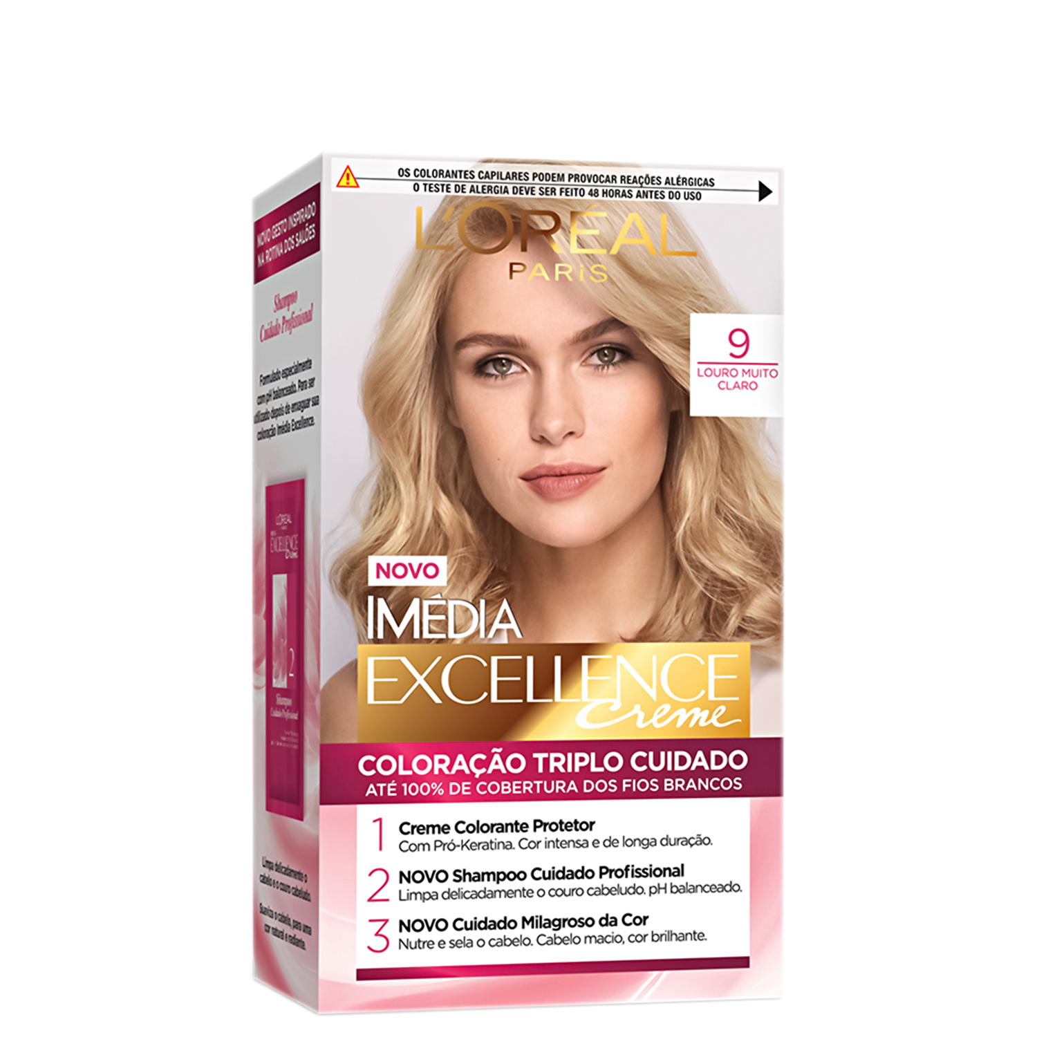 Imedia Excellence Creme 9.0 Louro Muito Claro - Coloração