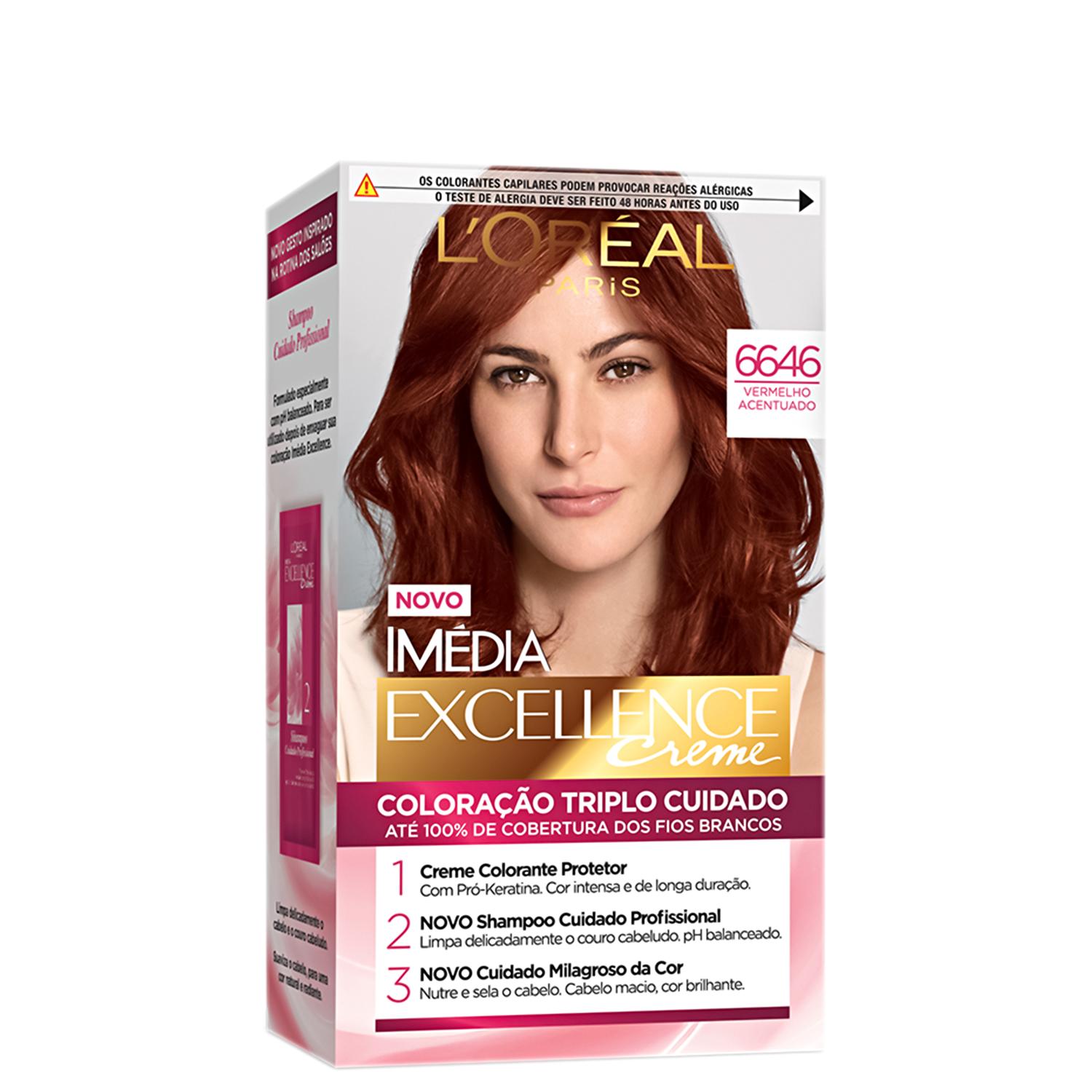 Imedia Excellence Creme 6.646 Vermelho Rubi - Coloração