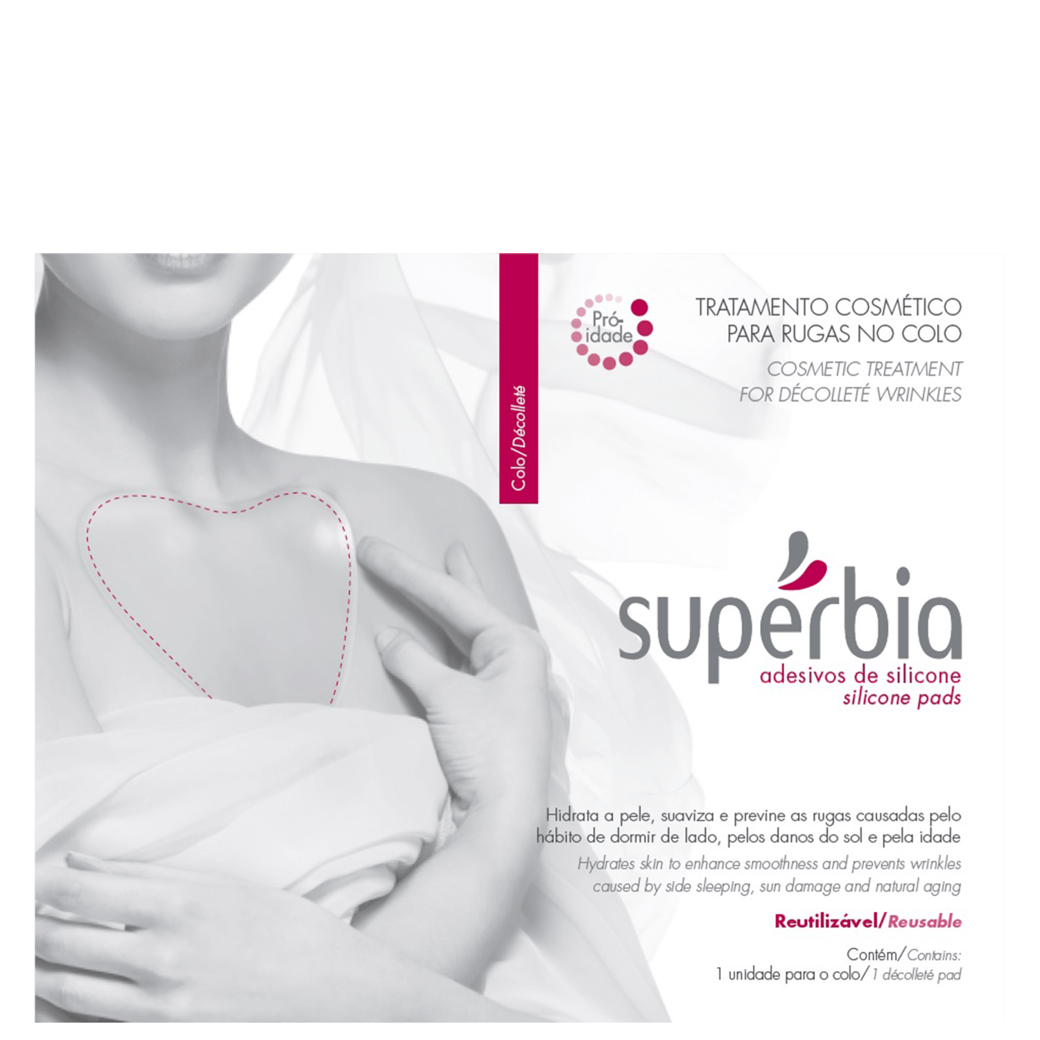 Supérbia Adesivos de Silicone Colo - Tratamento Redutor de Linhas (1 Unidade)