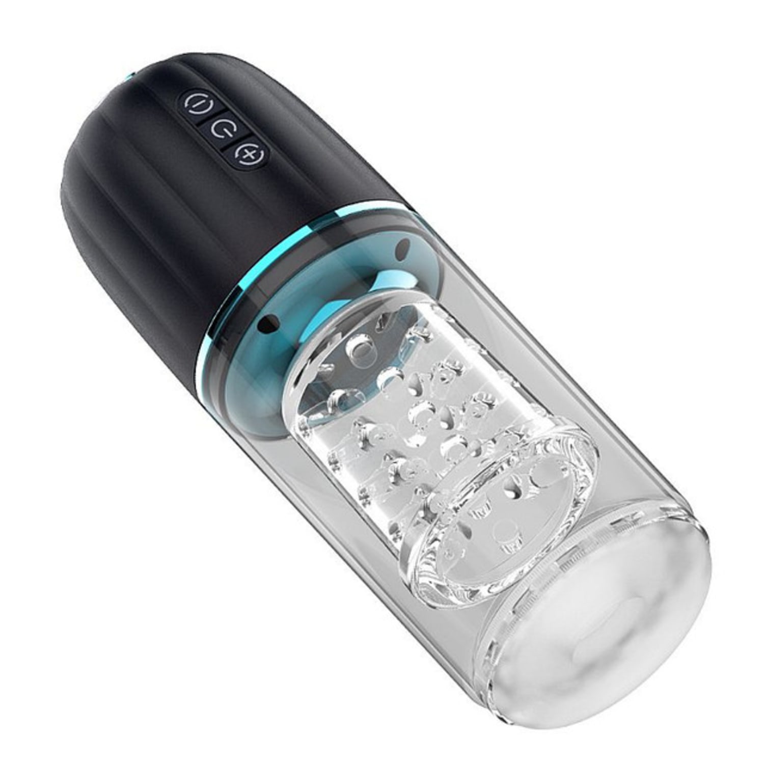 Masturbador Masculino Storm 7 Modos Vai e Vem Rotação e Ventosa 25,5cm x 9cm em Silicone Recarregável