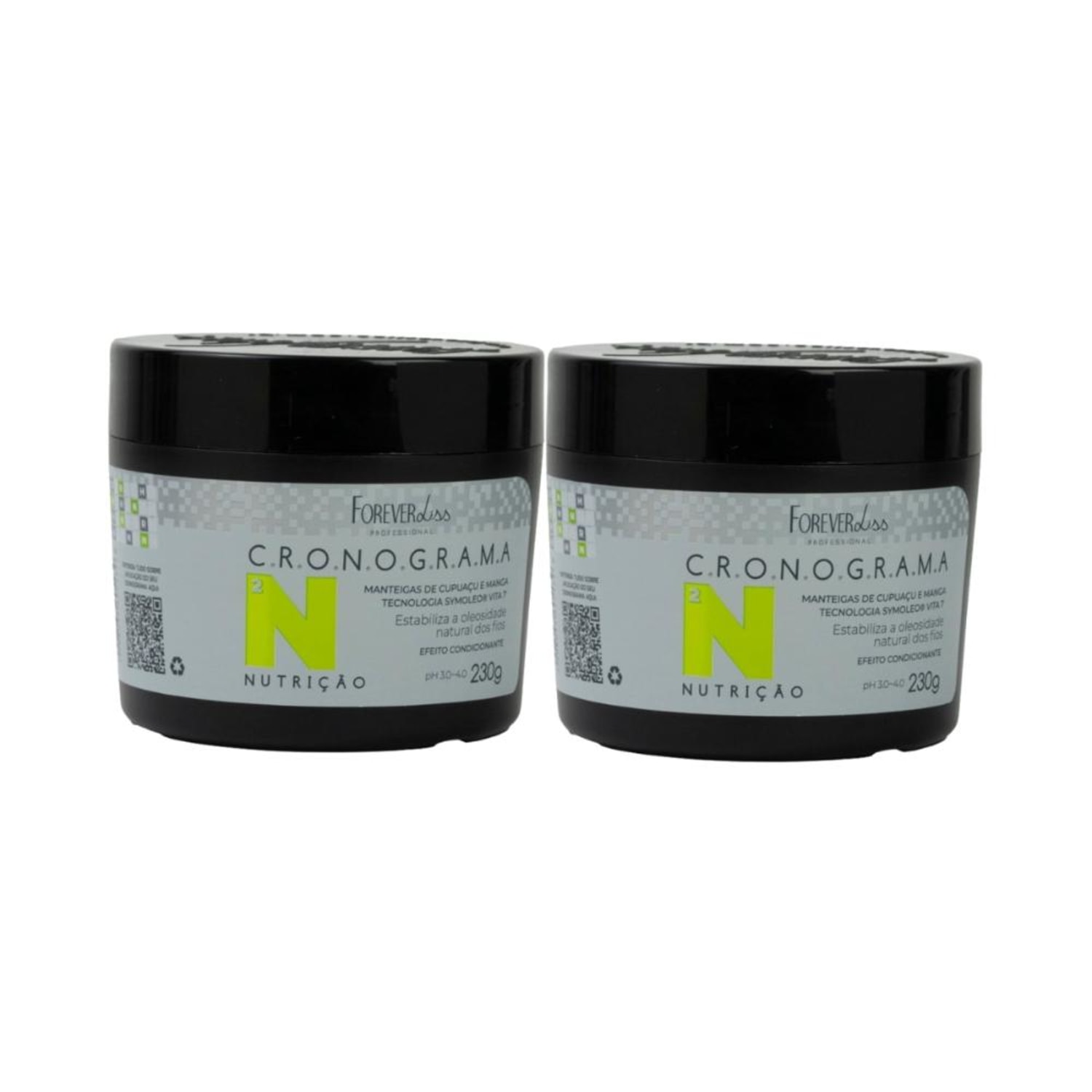 Forever Liss Cronograma Nutricao Kit 2 Máscara 230g
