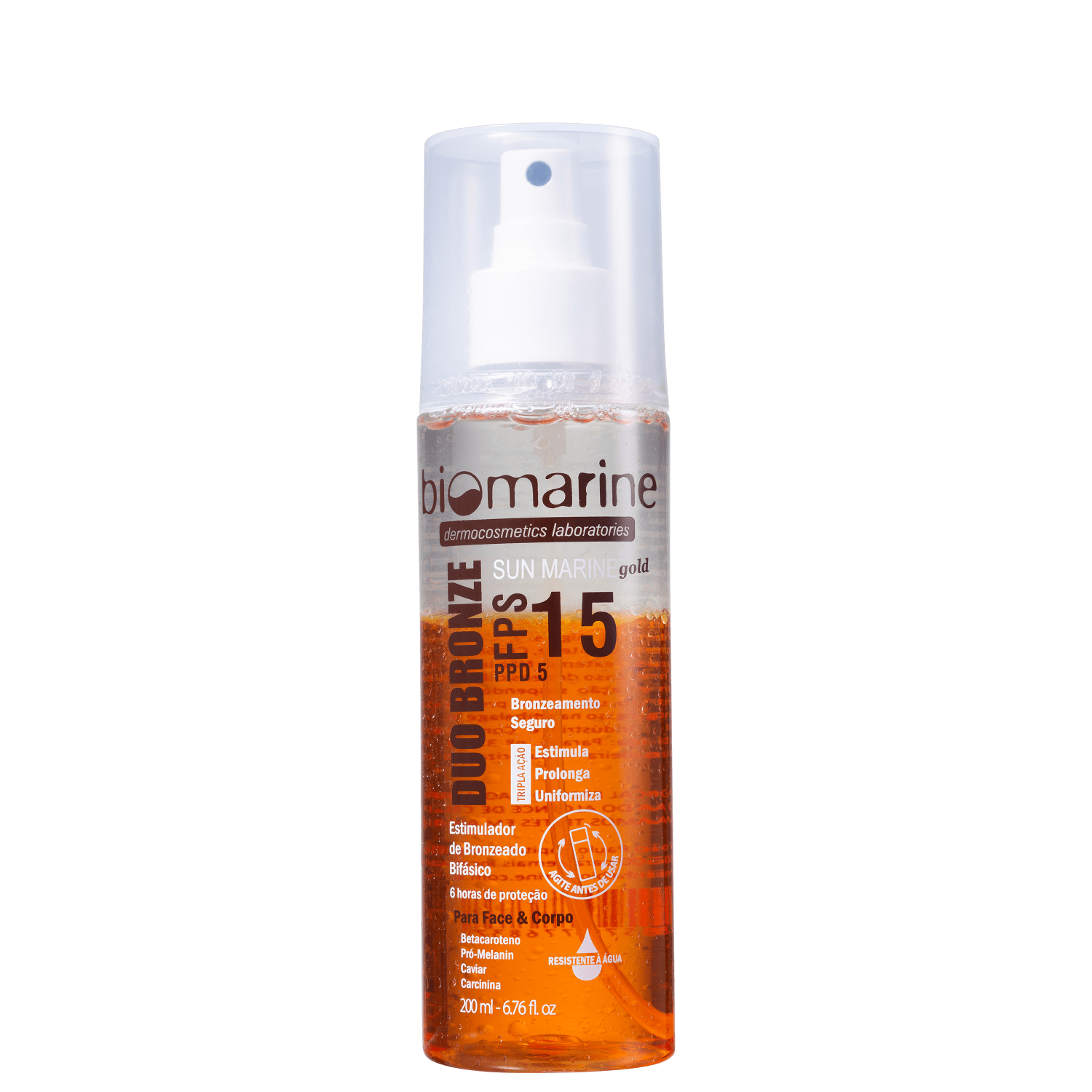 Biomarine Sun Marine Duo Bronze FPS 15 - Bronzeador Bifásico 200ml