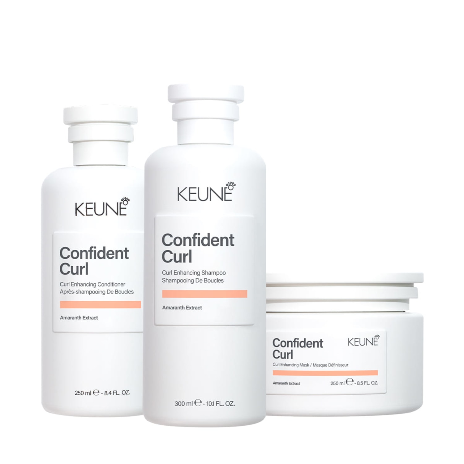 Kit Keune Confident Curl - Hidratação Intensa para Cachos (3 produtos)