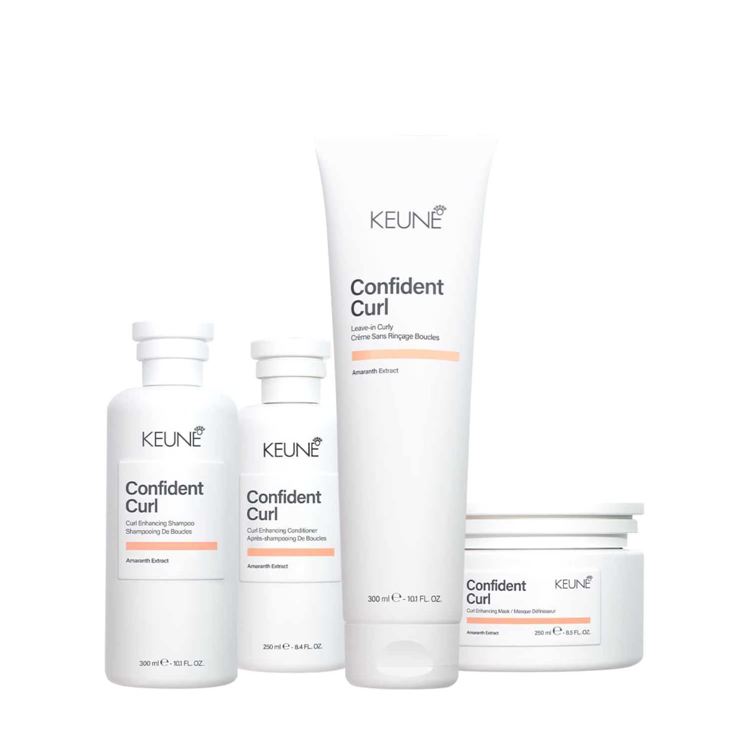 Kit Keune Confident Curl Curly – Cachos Nutridos e Disciplinados (4 produtos)