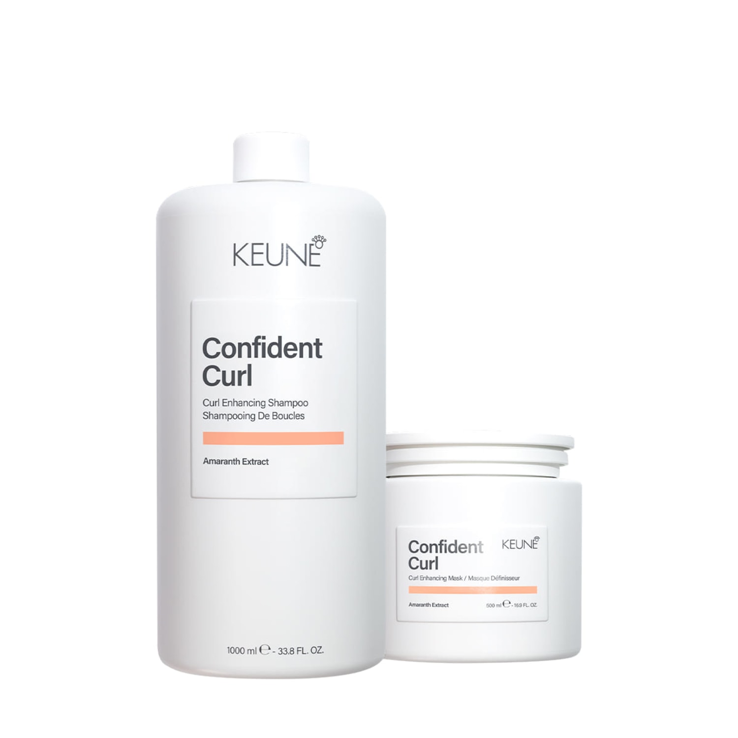 Kit Keune Confident Curl - Limpeza e Tratamento Intensivo Litro (2 produtos)