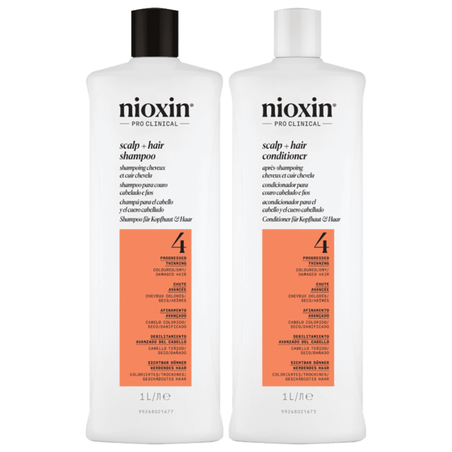 Kit Nioxin Volume Thinning Sistema 4 Salon Duo Care (2 Produtos)