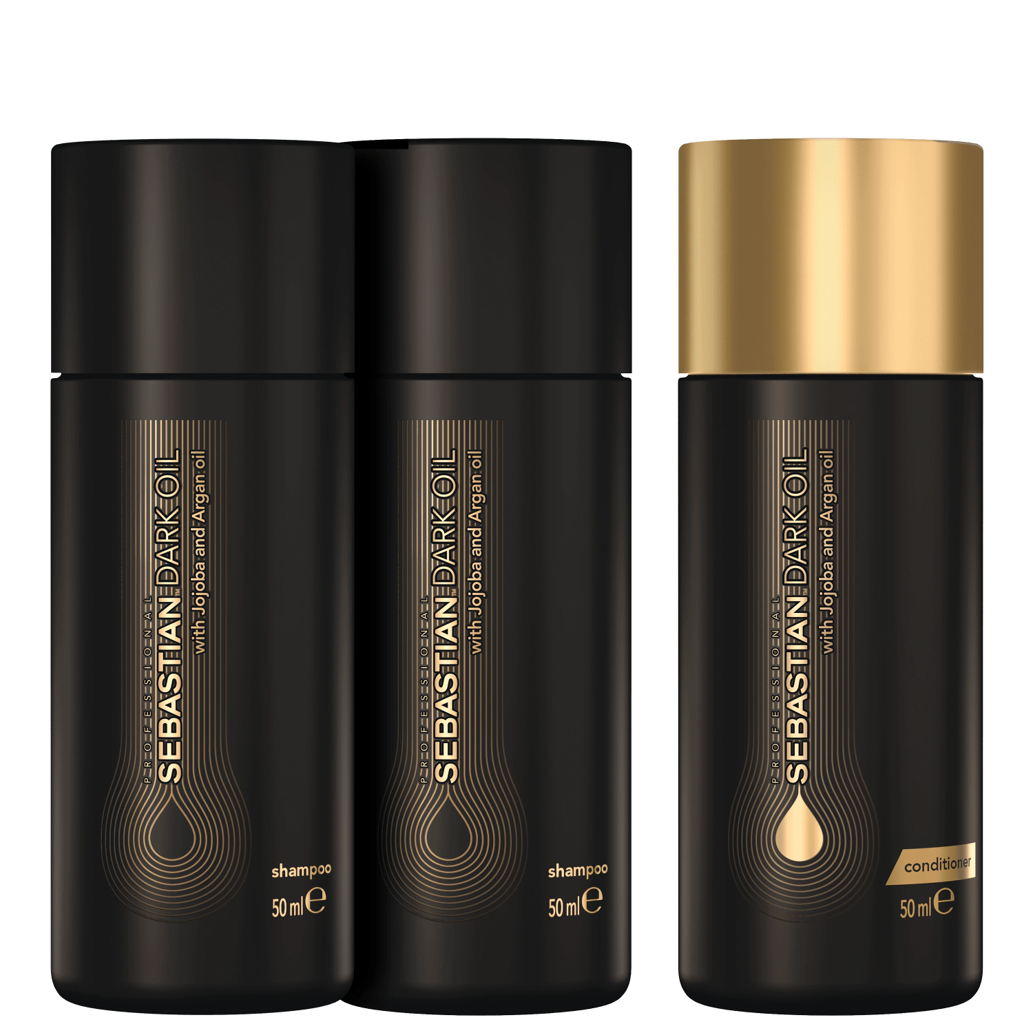 Kit Sebastian Professional Dark Oil Double Wash (3 Produtos)