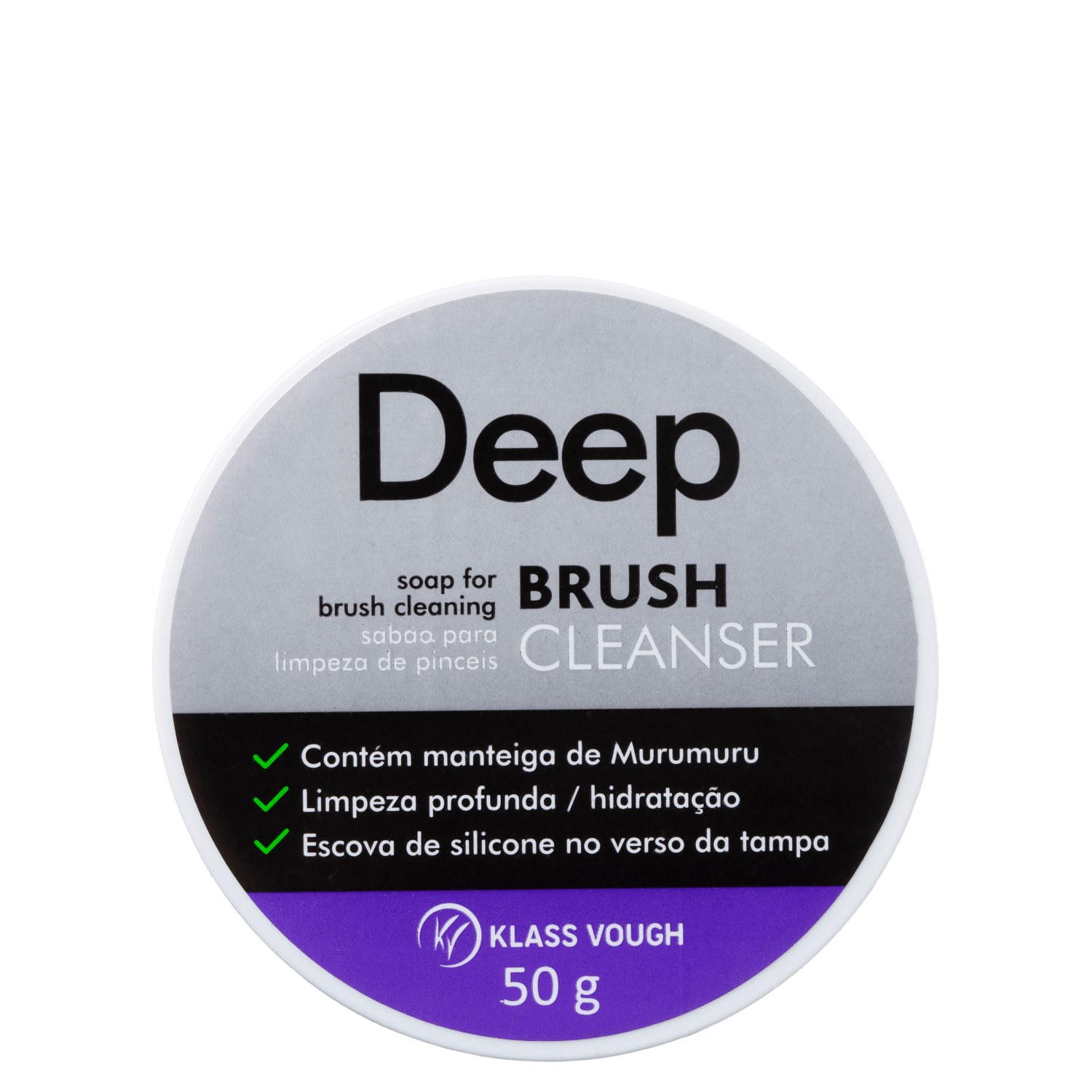 Klass Vough Deep Brush Cleanser - Sabonete para Limpeza de Pincéis 50g