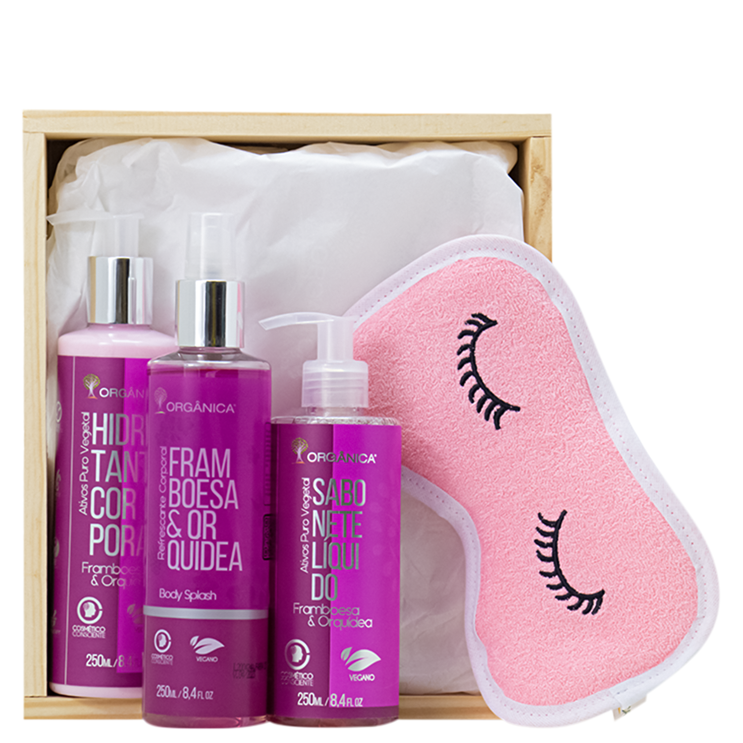 Kit Orgânica Shower Framboesa & Orquídea (4 produtos)