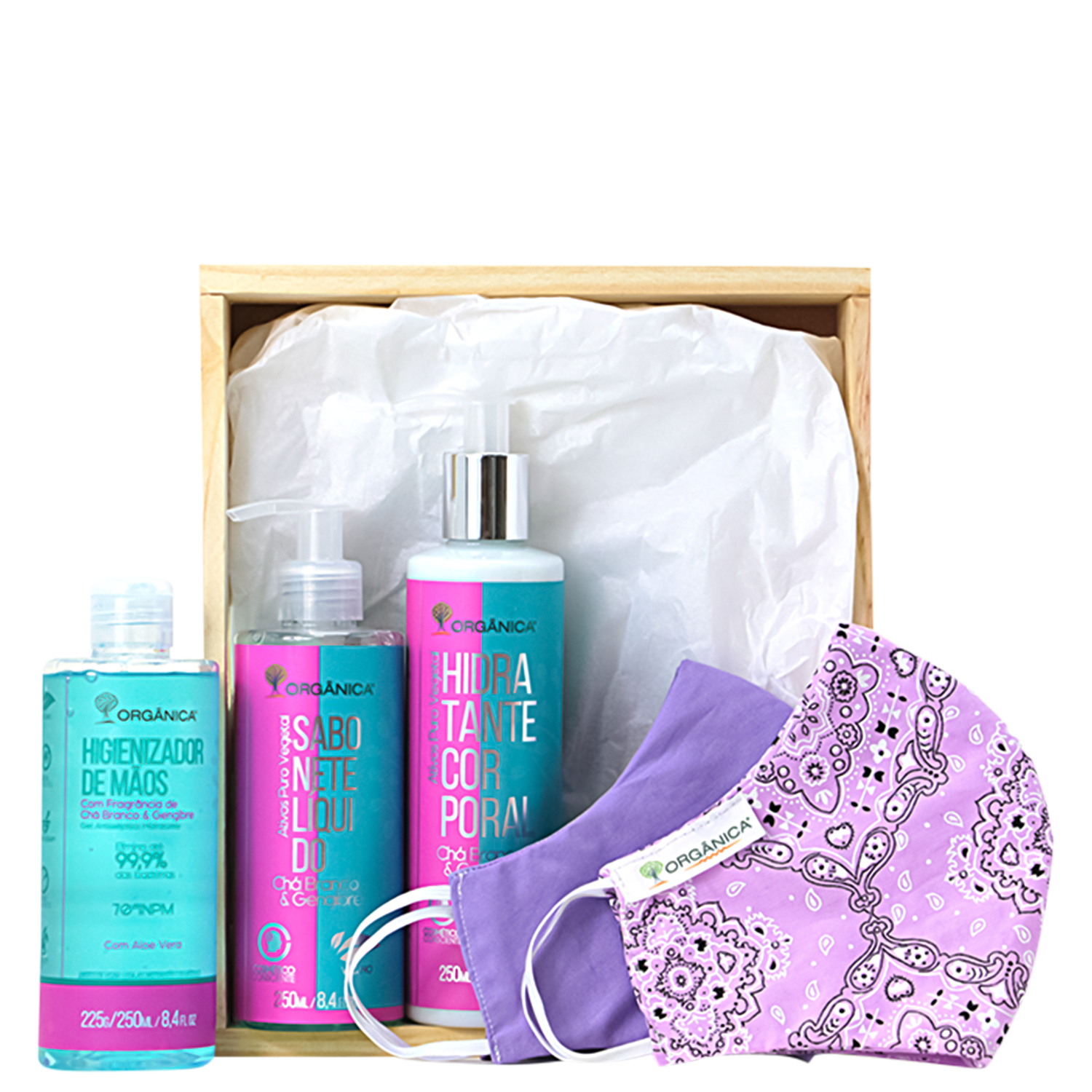 Kit Orgânica Chá Branco & Gengibre Total Care (5 Produtos)
