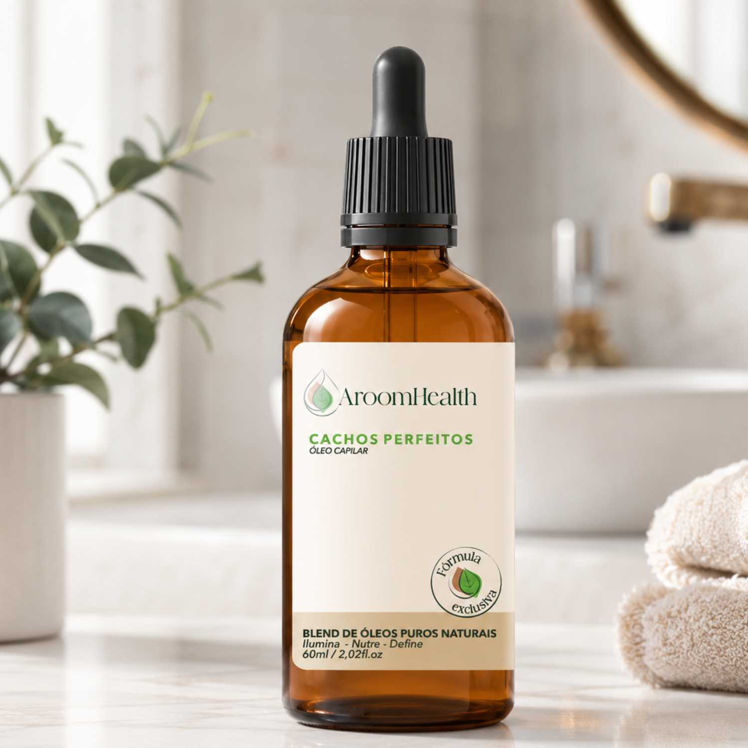 Blend Capilar de Óleos Cachos Perfeitos 60 ml Fórmula Exclusiva