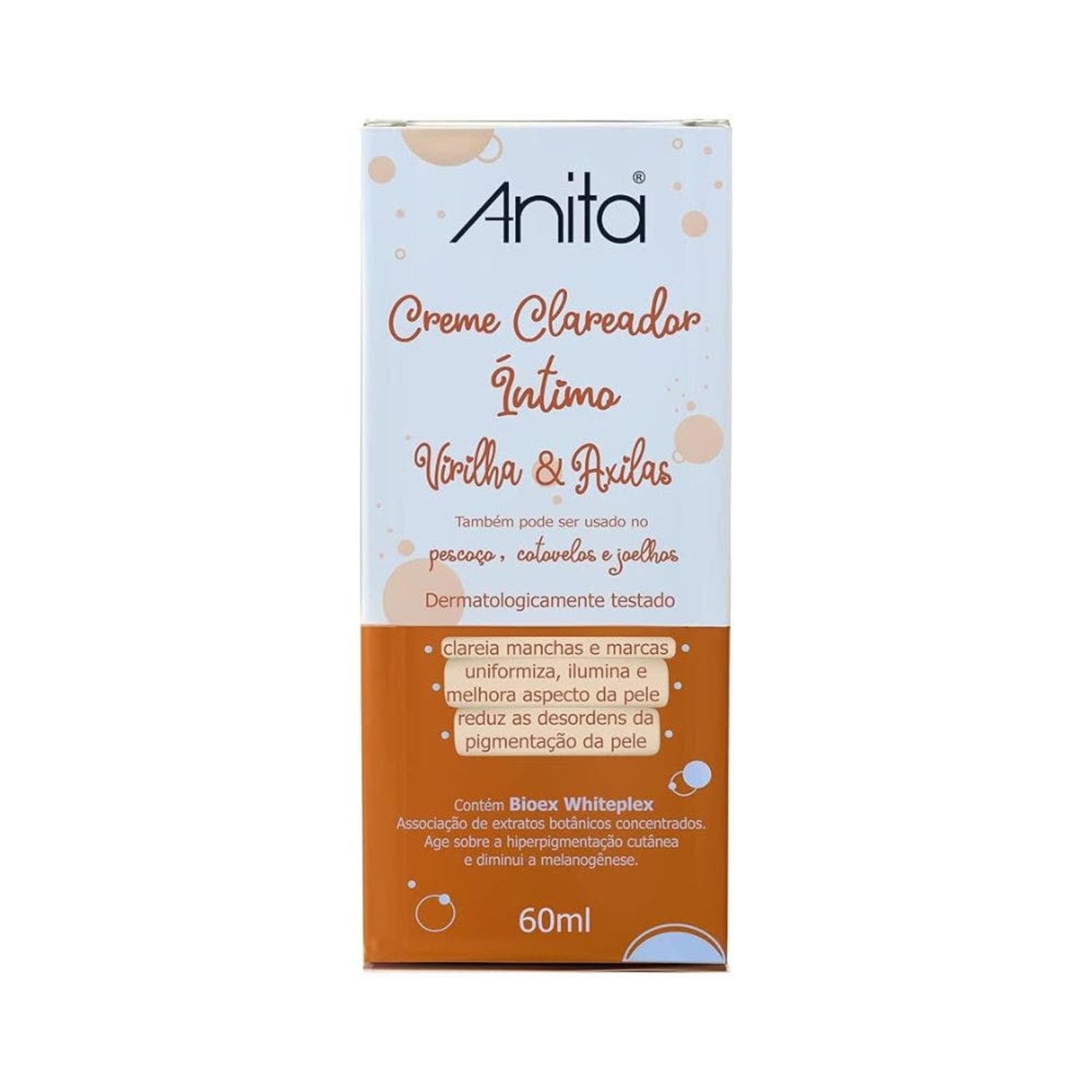Kit Creme Anita Clareador para Virilha e Axila 60ml (3 unidades)
