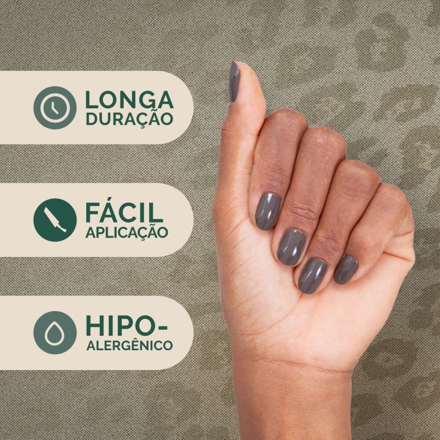 Esmalte Risqué & Chilli Beans Bronze Rainha da Selva de Pedra Cremoso