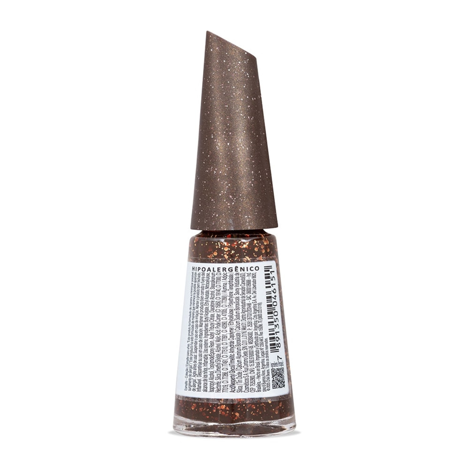 Esmalte Marrom Risqué & Chilli Beans A Onça que Habita em Mim Efeito