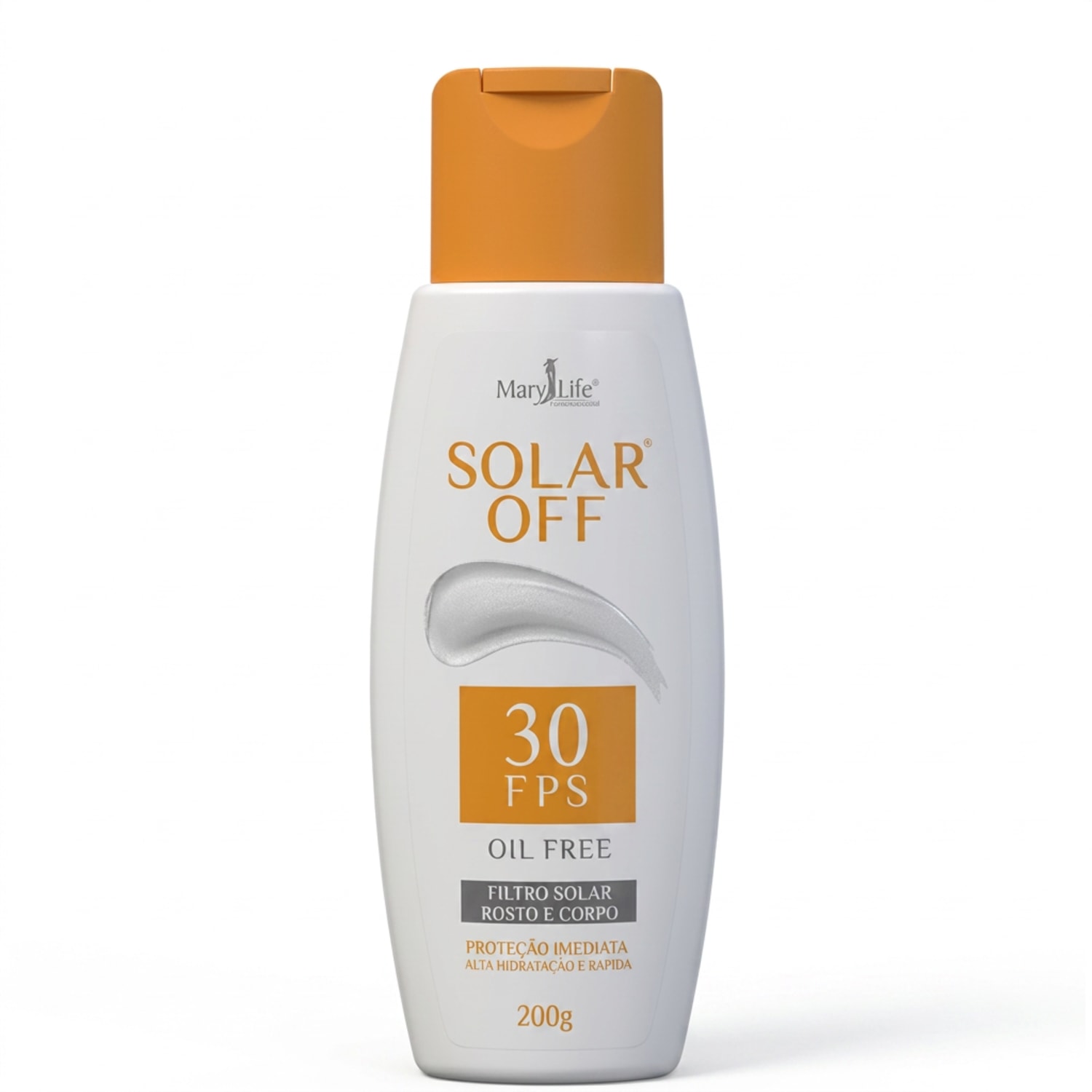 FILTRO SOLAR OFF 30 FPS 200G ROSTO E CORPO MARY LIFE