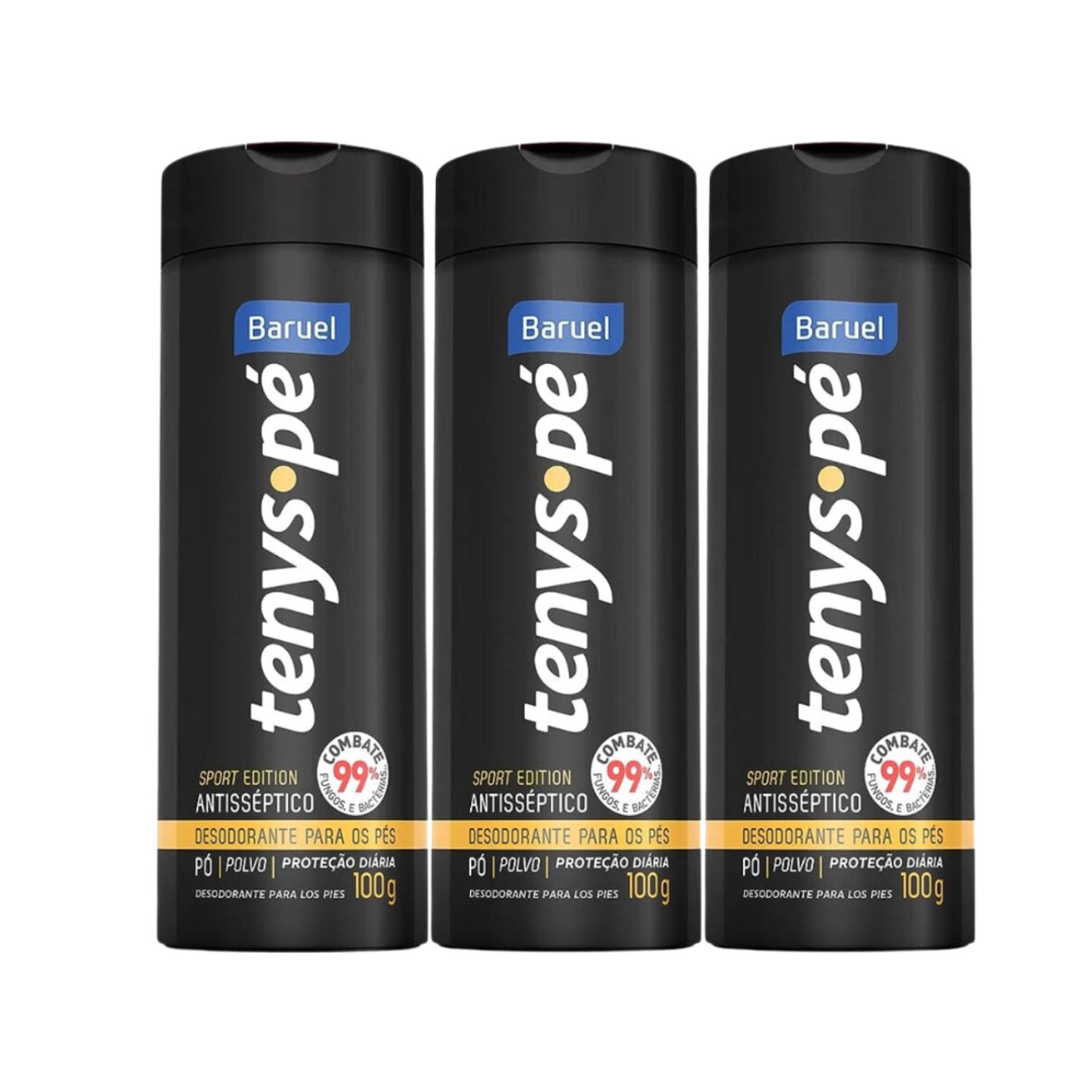 Kit C3 Talco Pés Sport Edition 100g Tenys Pé – Baruel