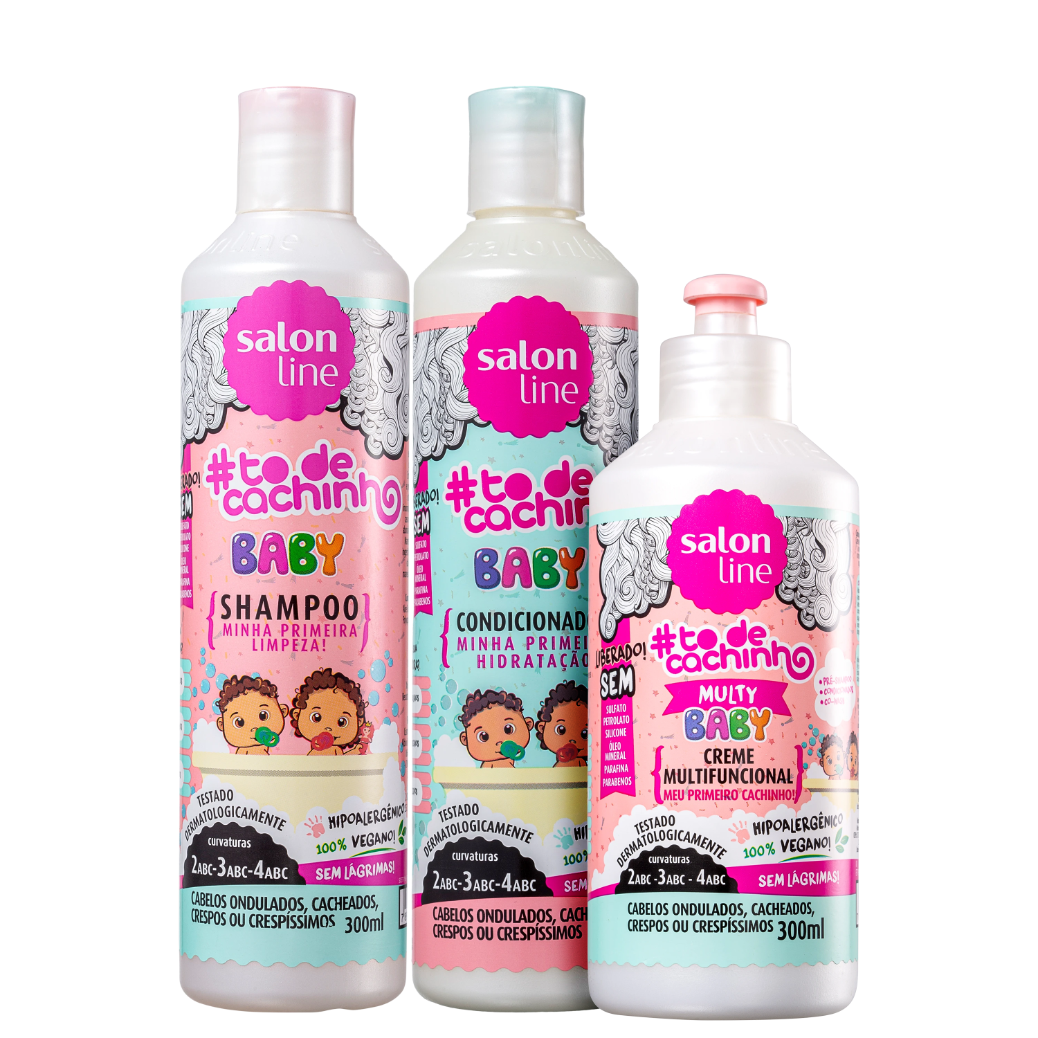Kit Salon Line #todecachinho Baby Trio (3 Produtos)