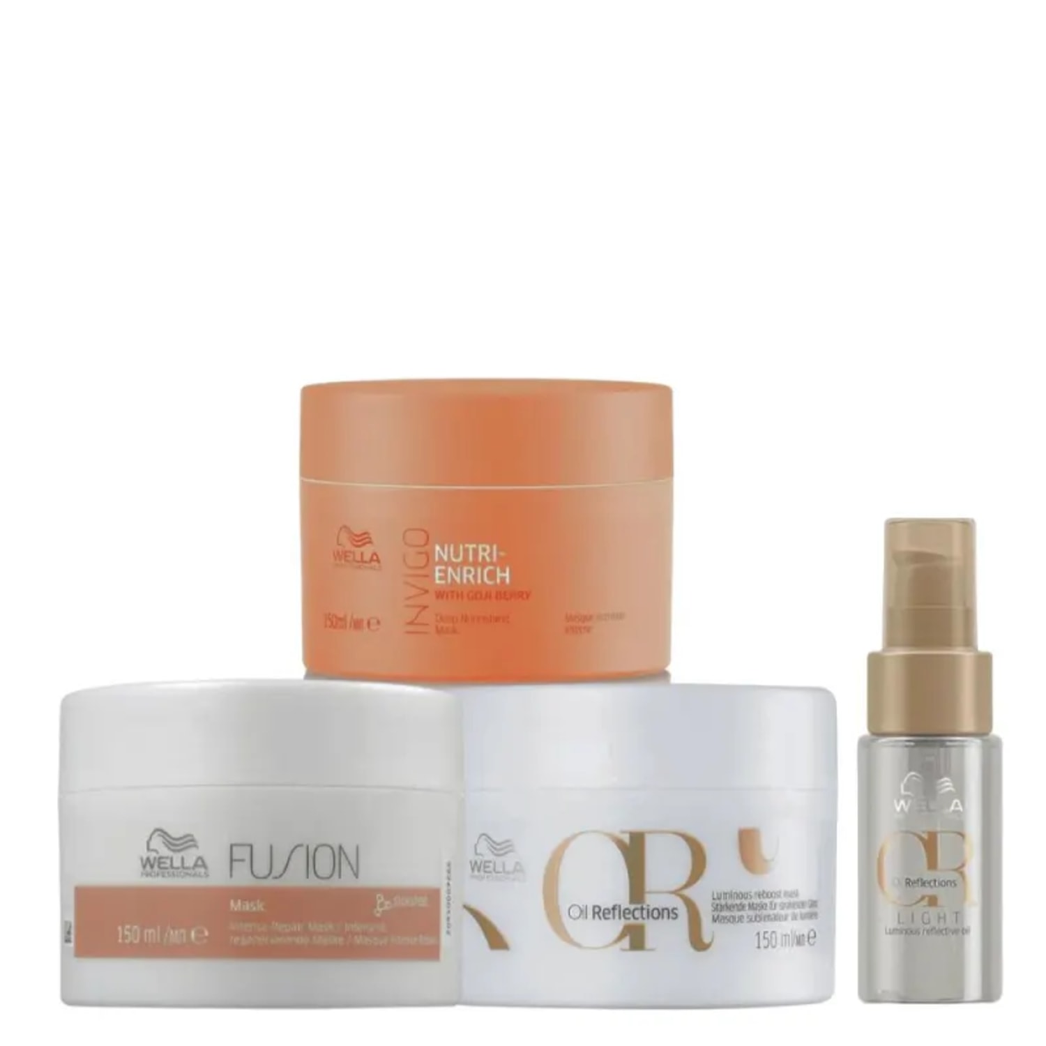 Kit Wella Professionals Cronograma Capilar Shine Light (4 Produtos)