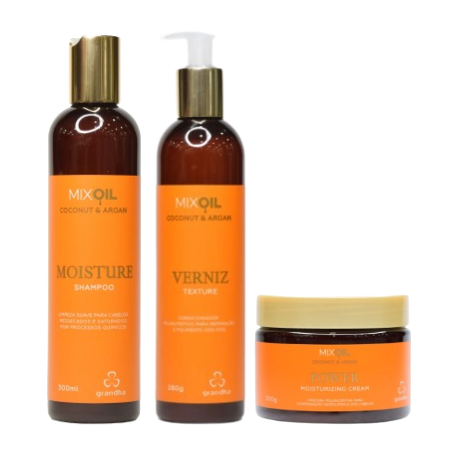Kit Grandha Mix Oil Premium Trio (3 Produtos)