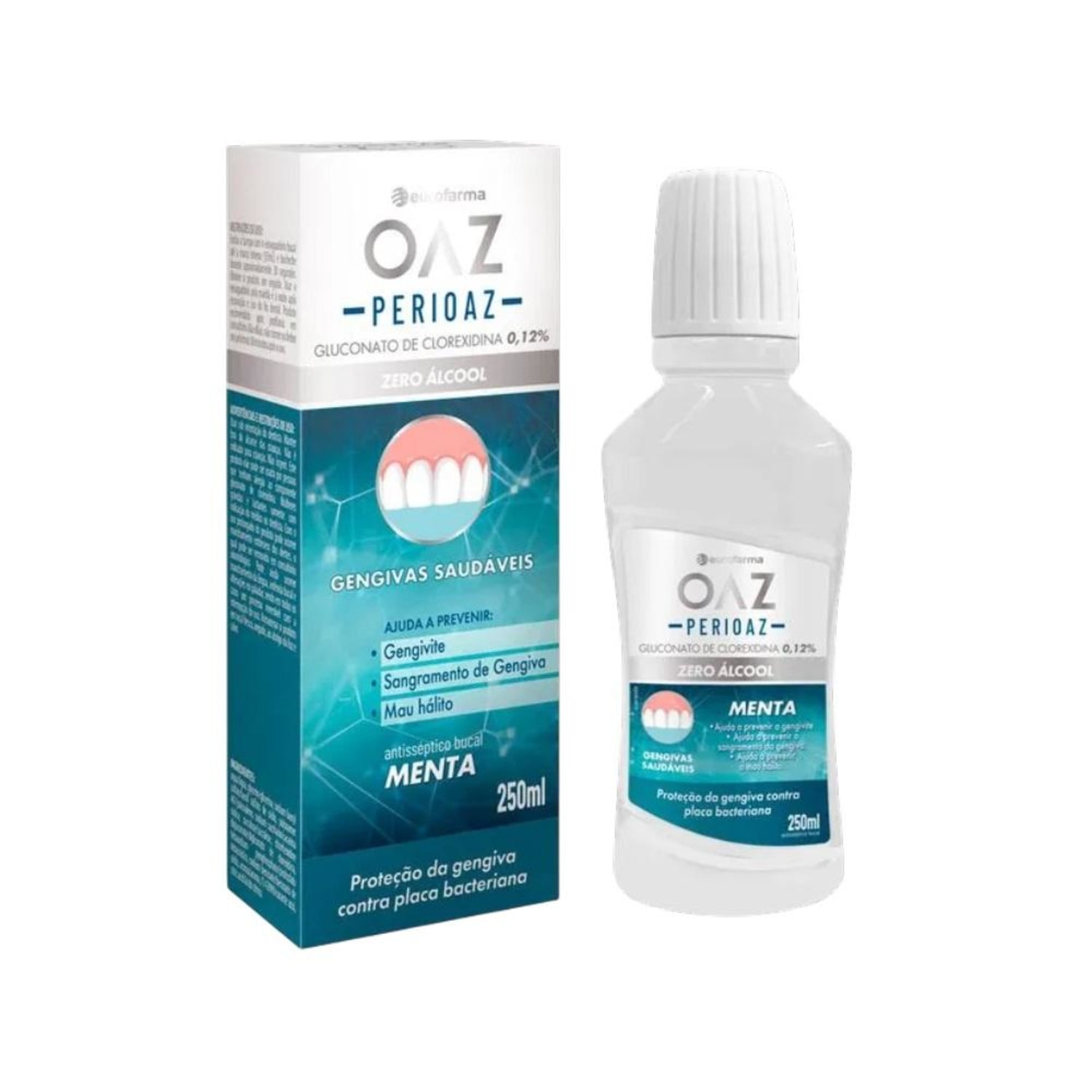 Eurofarma OAZ Perioaz Sabor Menta - Enxaguante Bucal 250ml