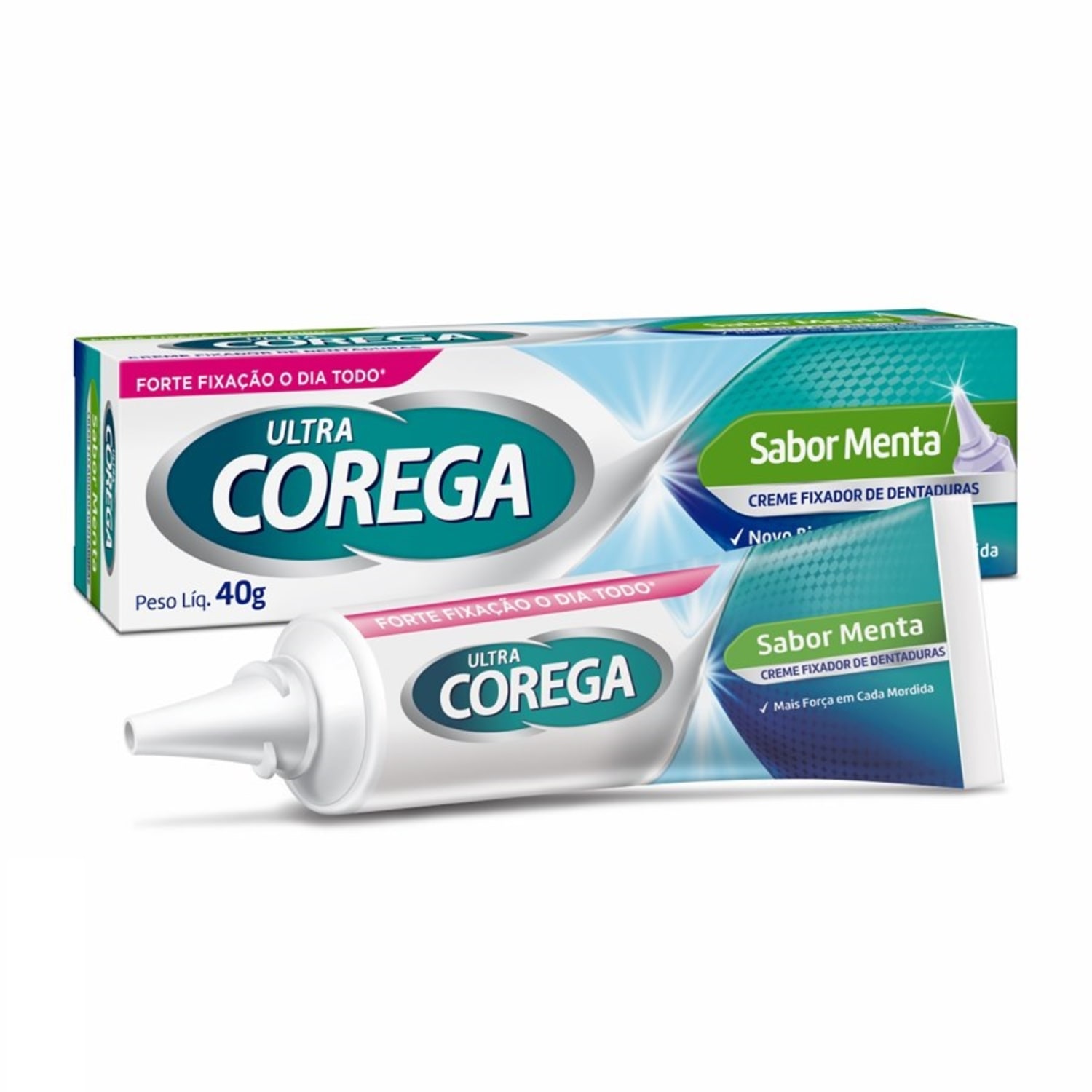 Creme Fixador De Dentadura Corega Ultra Sabor Menta 40g