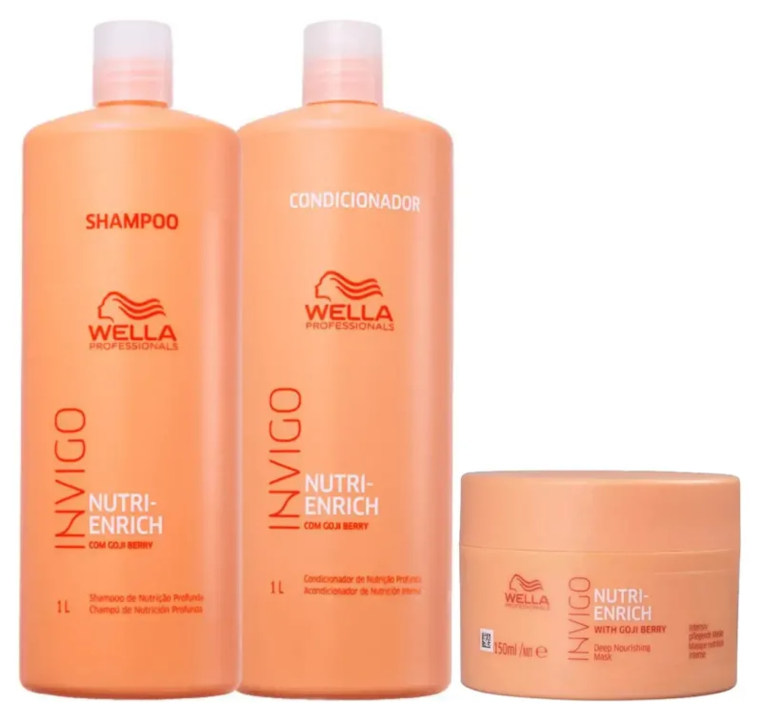 Kit Wella Professionals Trio Mask Full Nutri-Enrich (3 Produtos)
