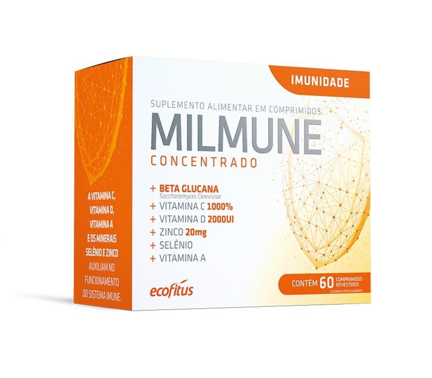 Suplemento Alimentar Ecofitus Milmune Concentrado 60 Comprimidos Revestidos