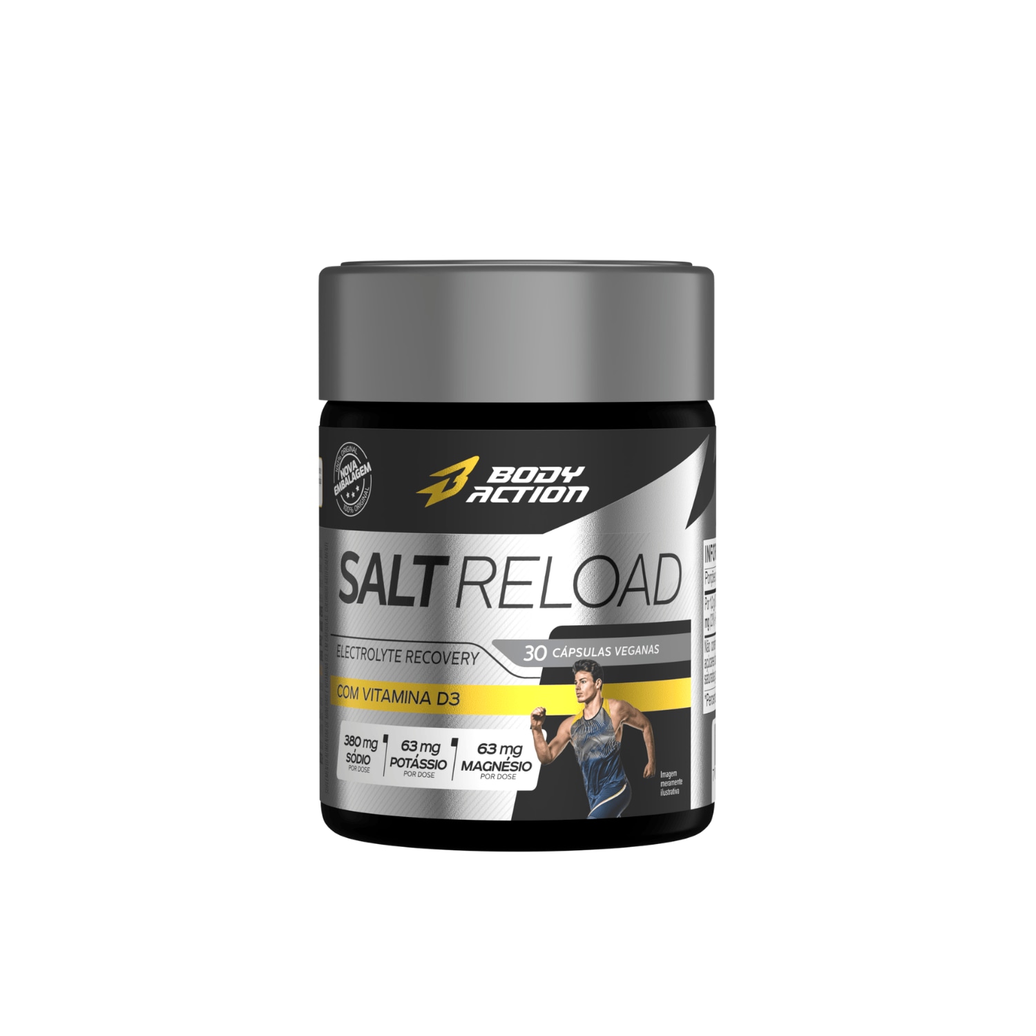 SALT RELOAD - rápida reposição eletrólitos - 30 cápsulas veganas