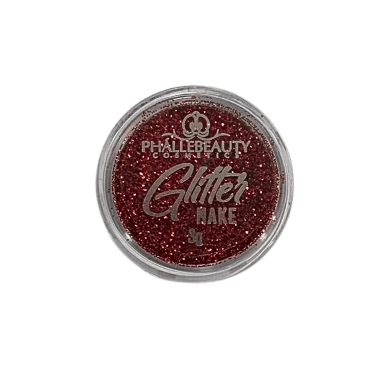 Phalle Beauty Glitter Make 3g - Vermelho