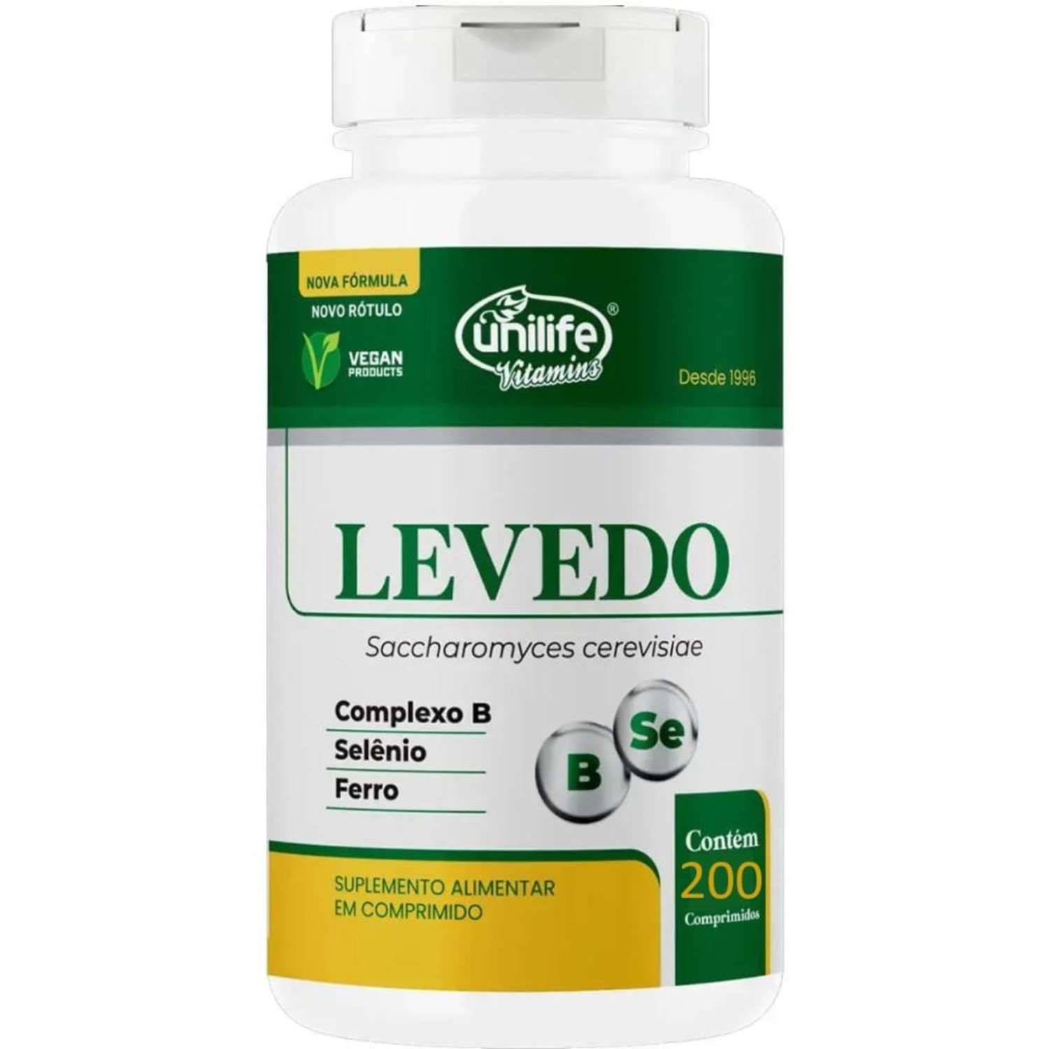 Suplemento Alimentar Levedo Unilife 200 Comprimidos