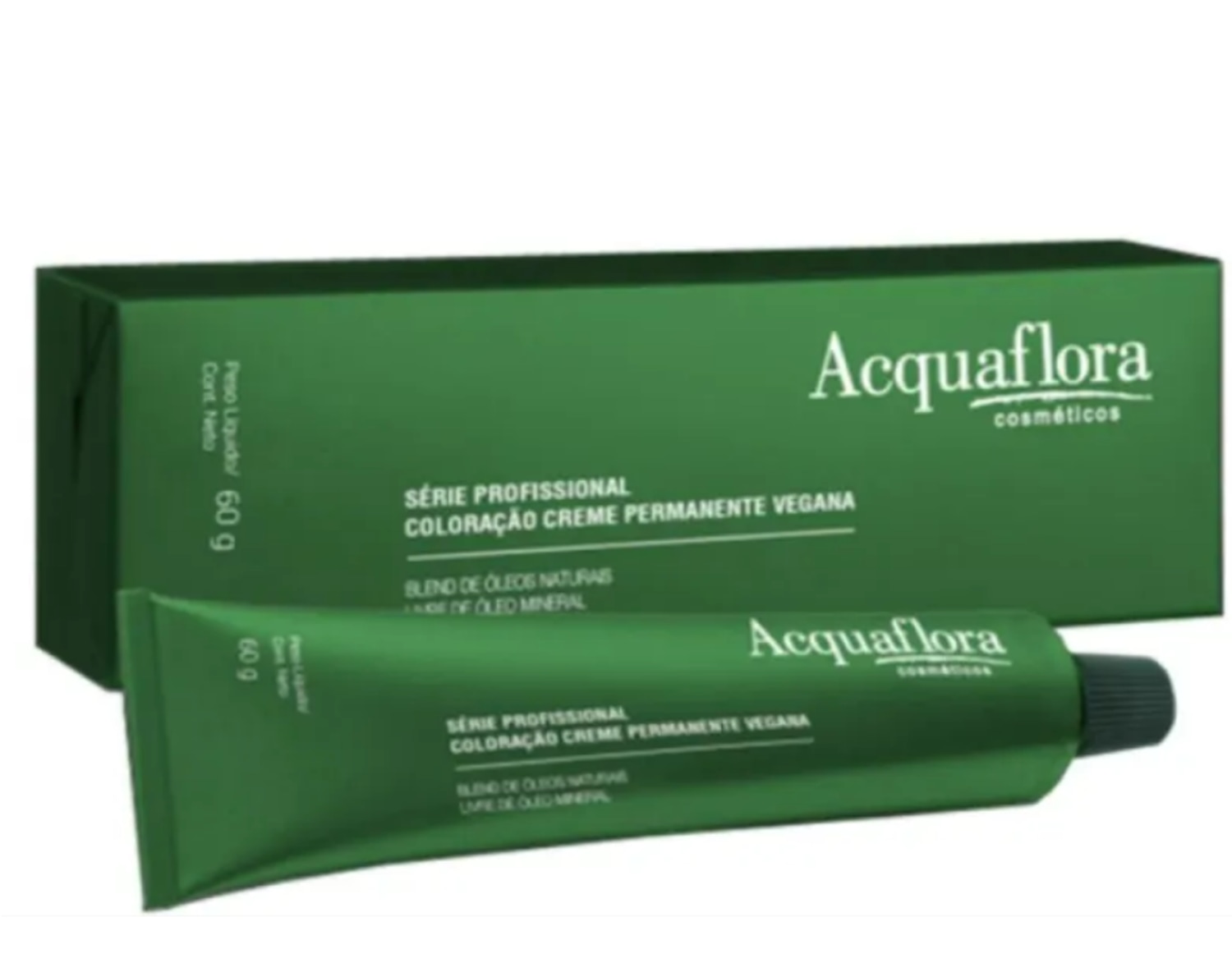 Coloração Creme Acquaflora Vegana 7.44 Louro Natural Cobre Intenso 60g