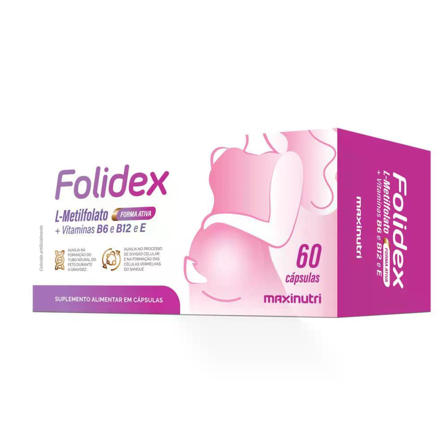Suplemento Alimentar Folidex Maxinutri 60 Cápsulas