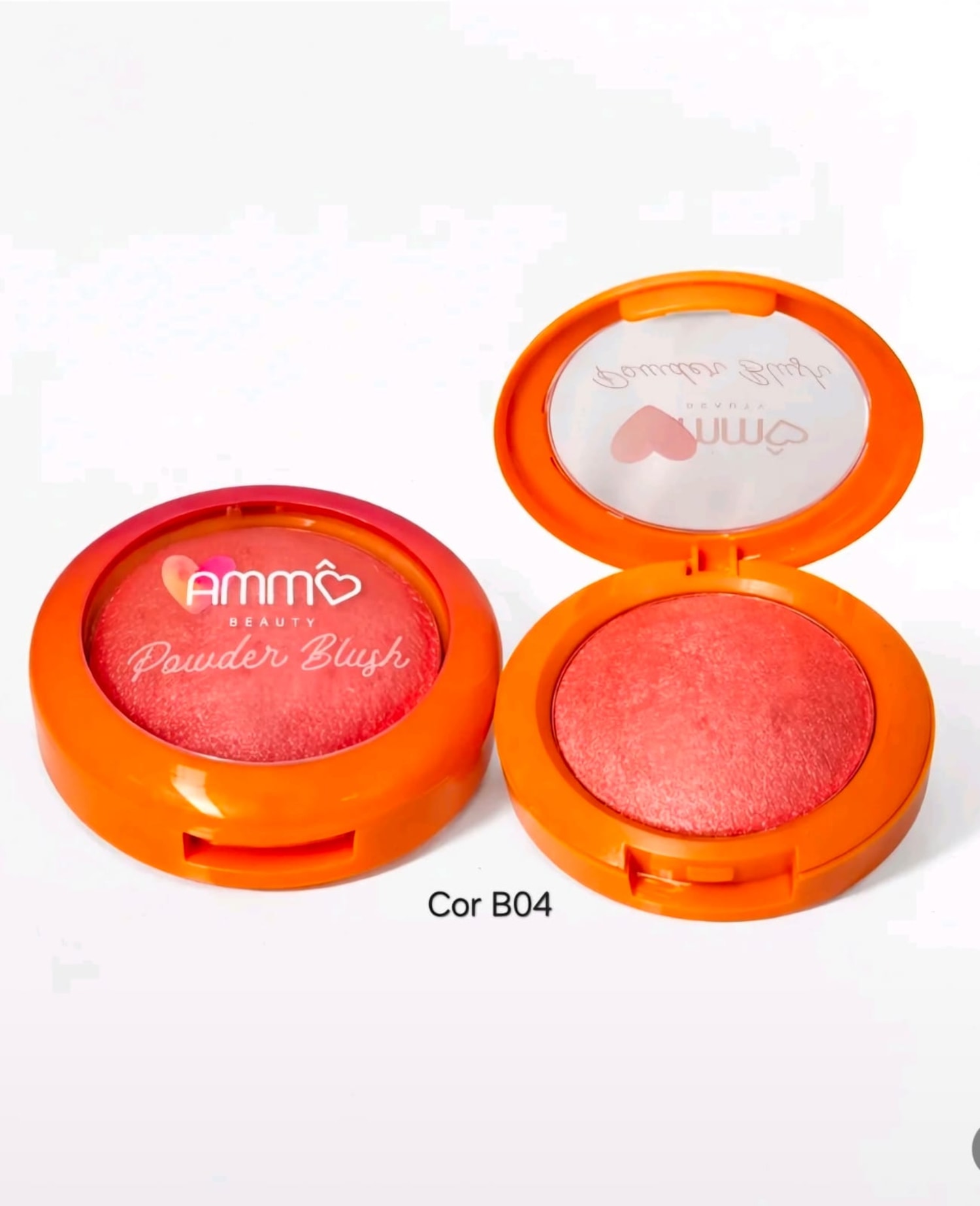 Powder Blush Cintilante Cor B04 - Ammô Beauty