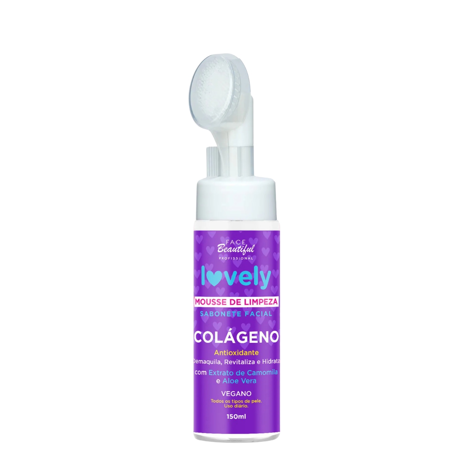 Sabonete Facial Mousse com Colágeno 150ml – Face beautiful | Limpeza Profunda, Hidratação, Skincare