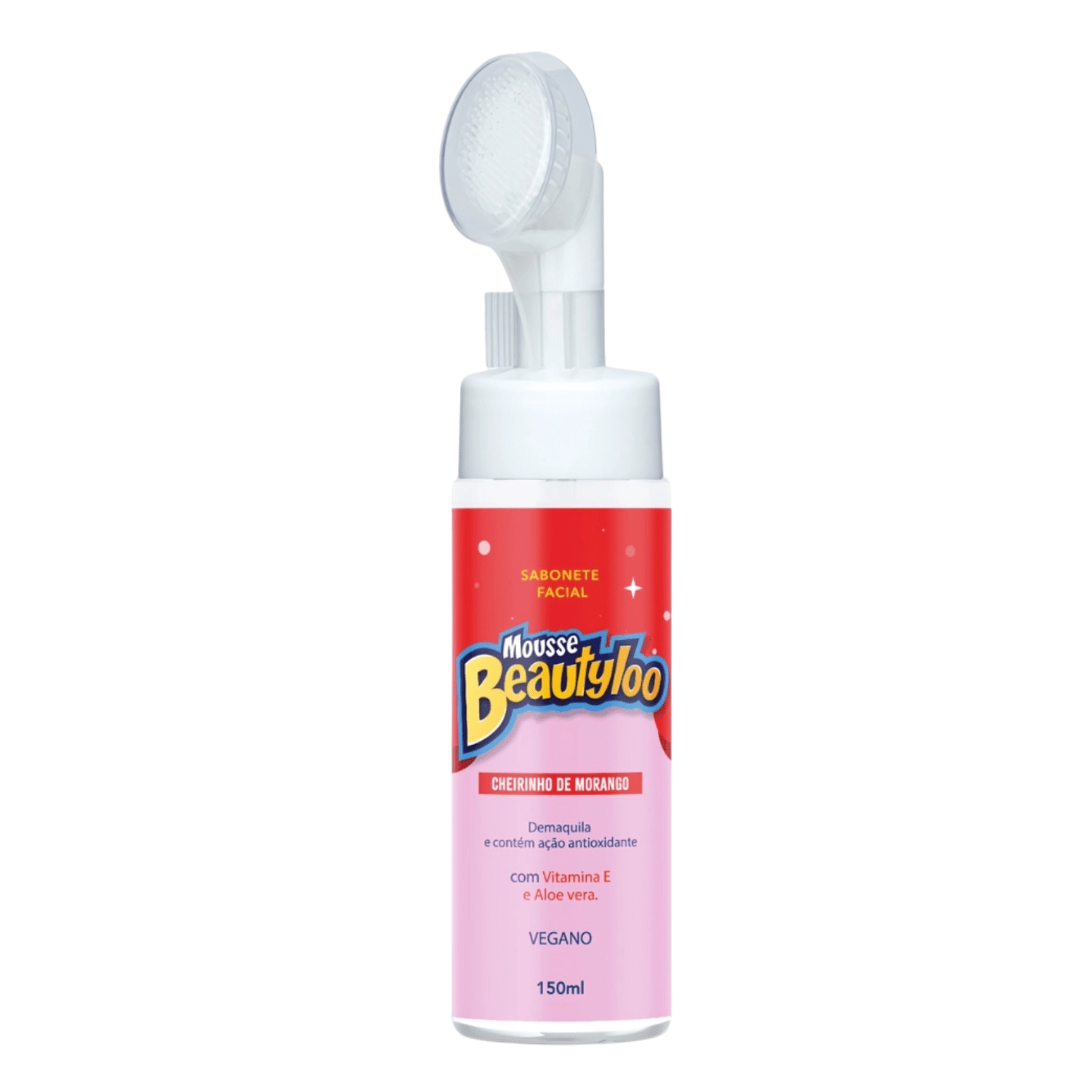 Sabonete Facial Mousse de Morango Beautyloo - Face Beautiful | Limpeza Profunda e Cuidado Anti idade