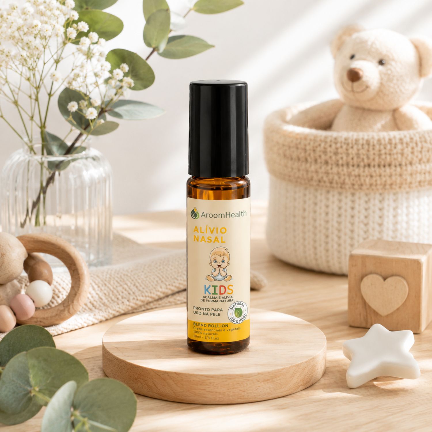Blend Kids Óleos Alívio Nasal Roll-on 10 ml Fórmula Exclusiva