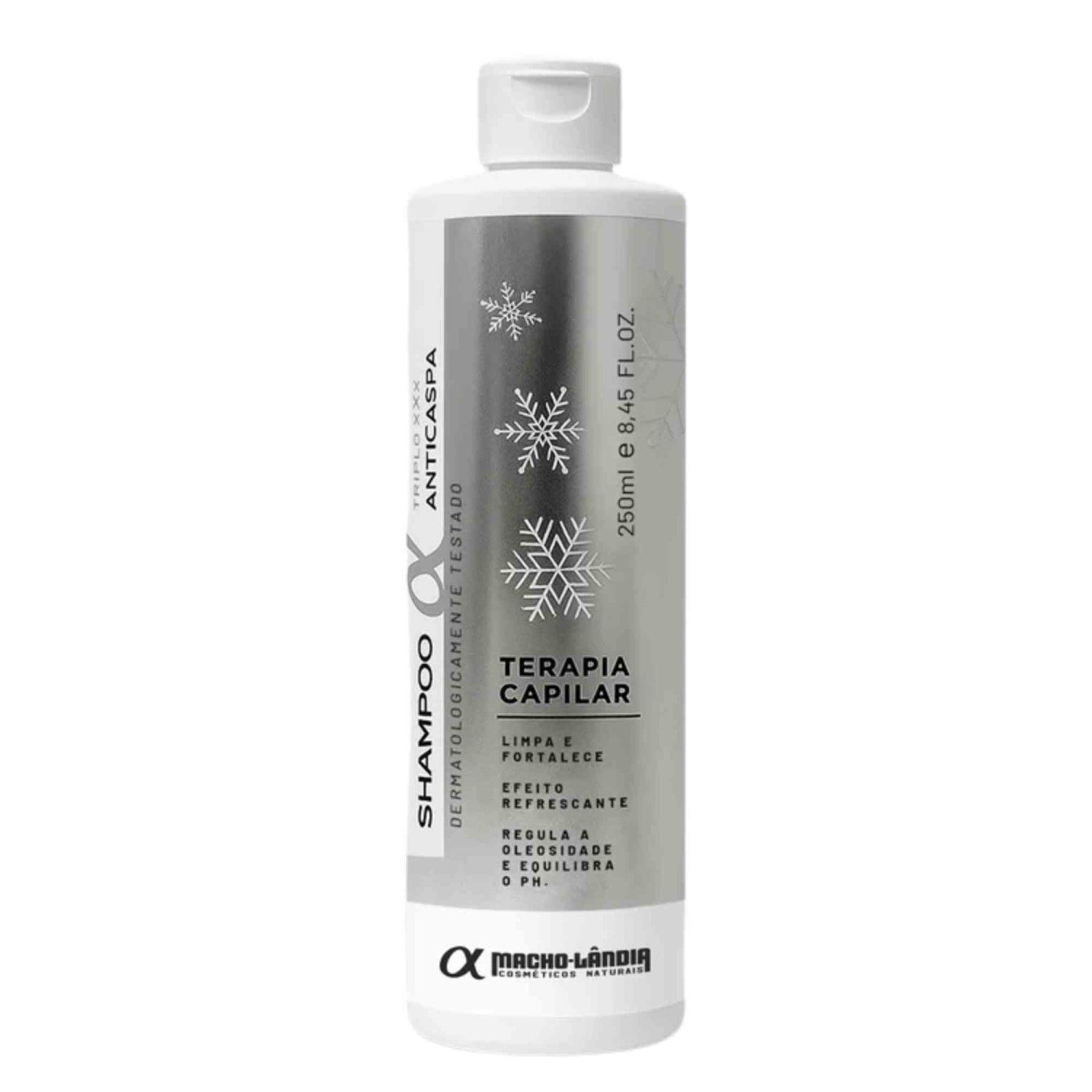 Shampoo Masculino Macho-lândia 250ml - Anticaspa Triplo XXX
