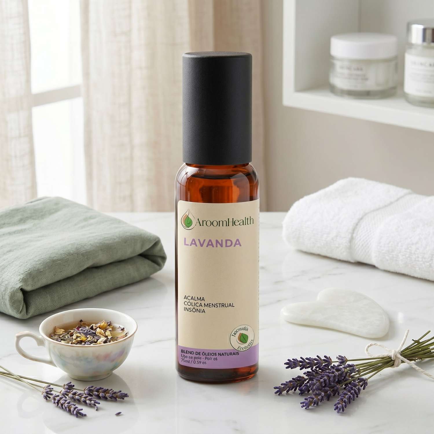 Blend óleo essencial de Lavanda Roll-on 10 ml - Fórmula Exclusiva